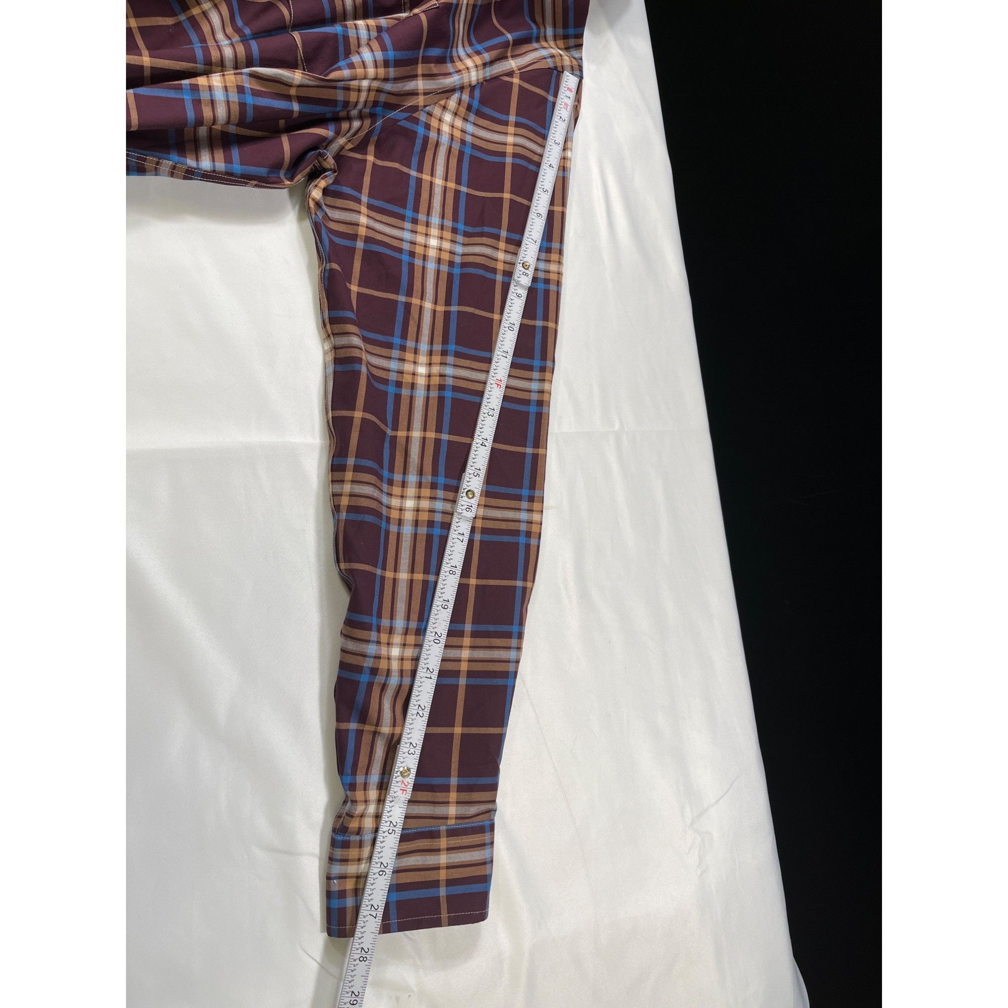 Lands' End Lands End SKU 7608 Mens Button Down Plaid Shirt Size XL Size US XL / EU 56 / 4 - 7 Thumbnail
