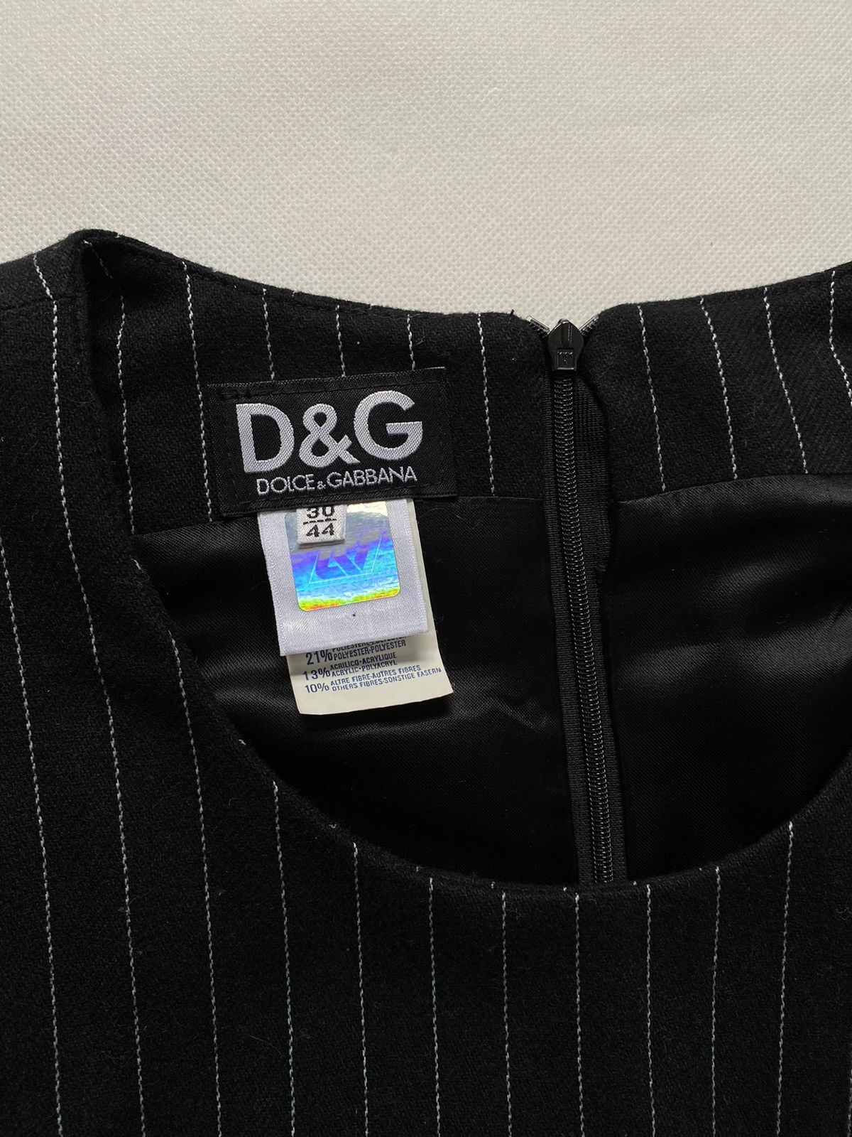 Dolce & Gabbana × Vintage Dolce & Gabbana Vintage Stripped Wool Dress Sirena Style Size M / US 6-8 / IT 42-44 - 3 Thumbnail