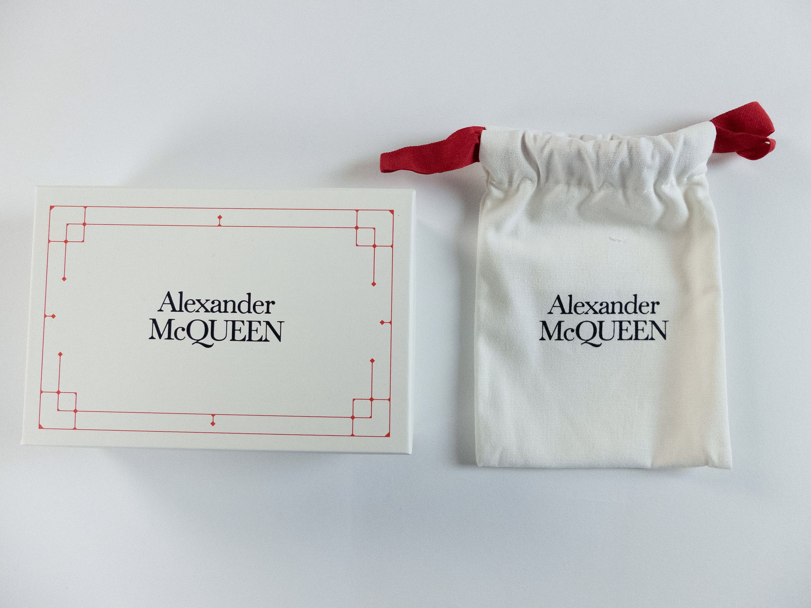 Alexander McQueen ALEXANDER MCQUEEN black classic leather card holder q Size ONE SIZE - 7 Thumbnail
