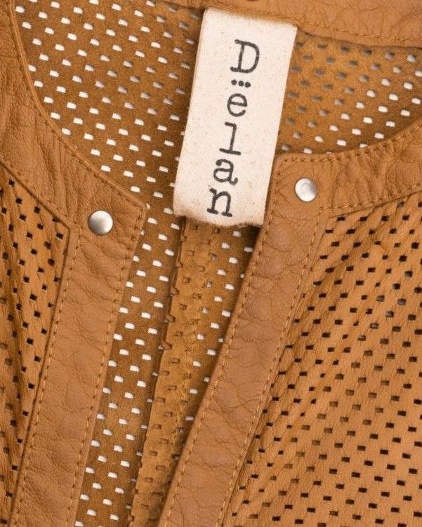 Other DELAN / PERFORATED LEATHER TUNIC JACKET Size M / US 6-8 / IT 42-44 - 2 Thumbnail