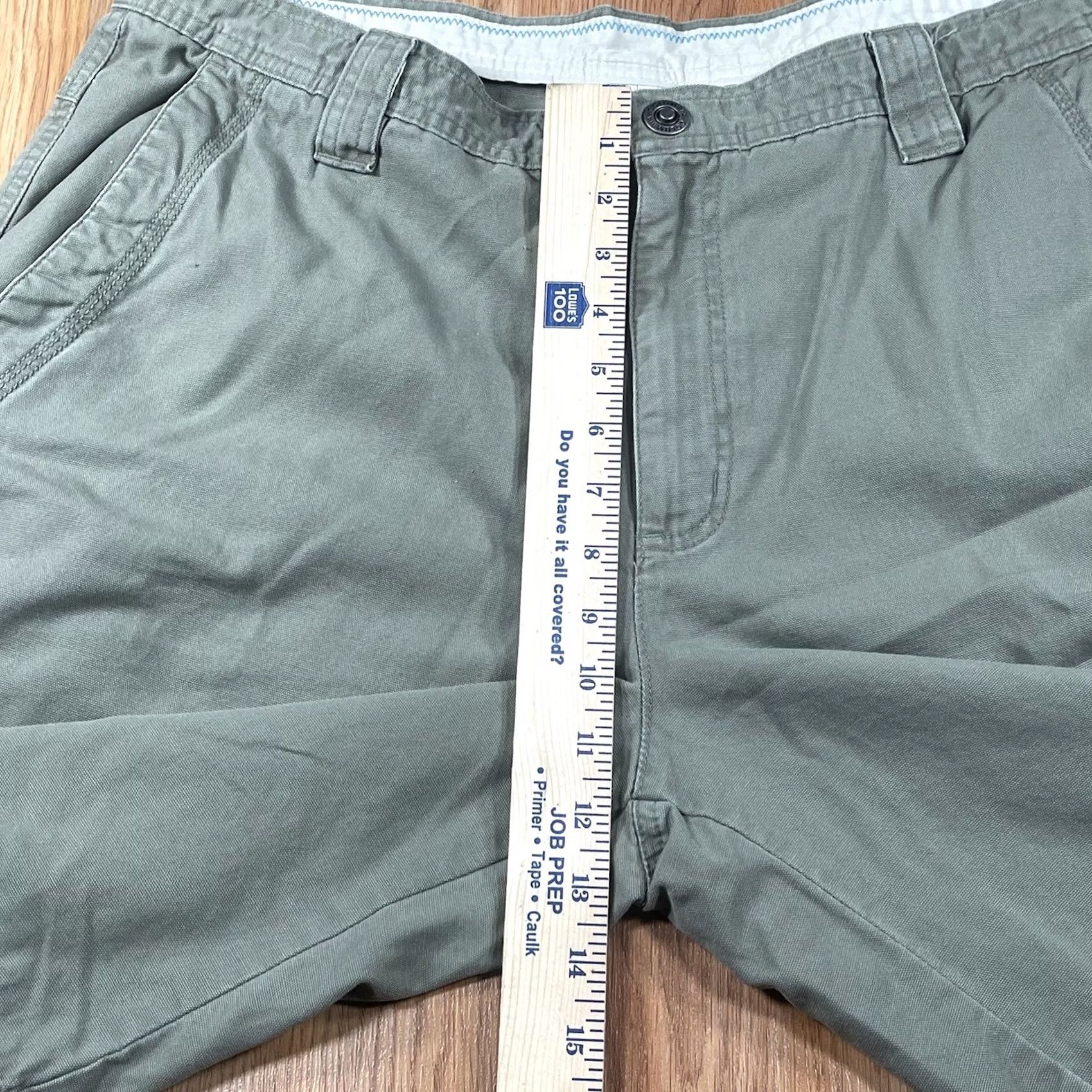 Vintage Columbia Mens Shorts Gray 38 Flat Front Khaki Chino Slack 100% Cotton Size US 38 / EU 54 - 5 Thumbnail
