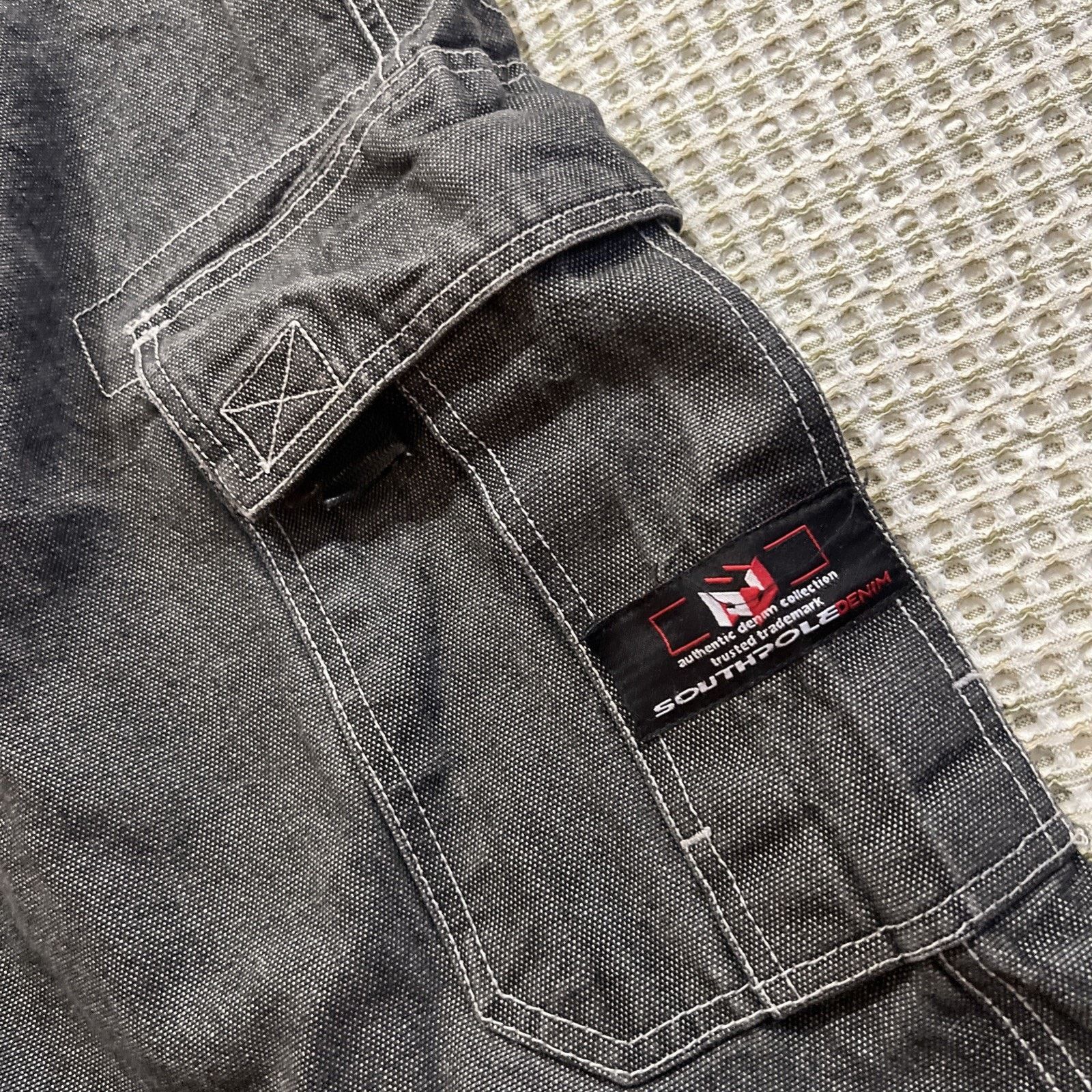 Southpole Southpole Y2K Baggy Shorts Jorts Size 38 Gray Denim JNCO Size US 38 / EU 54 - 14 Thumbnail