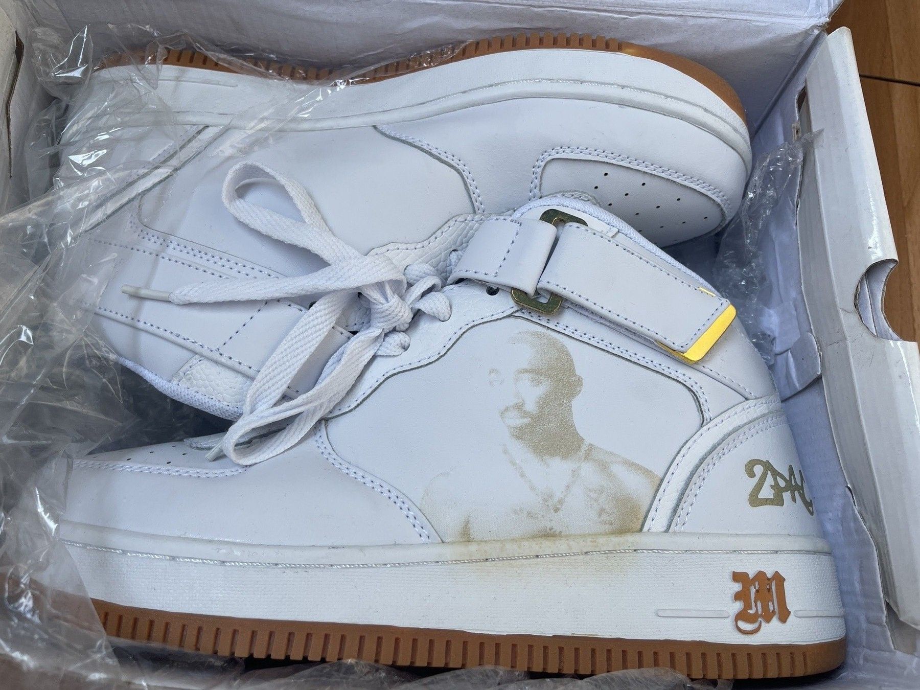 Makaveli MAKAVELI Branded sneakers, 2Pac shoes, Hi Top vintage US 9 Size US 9 / EU 42 - 19 Thumbnail