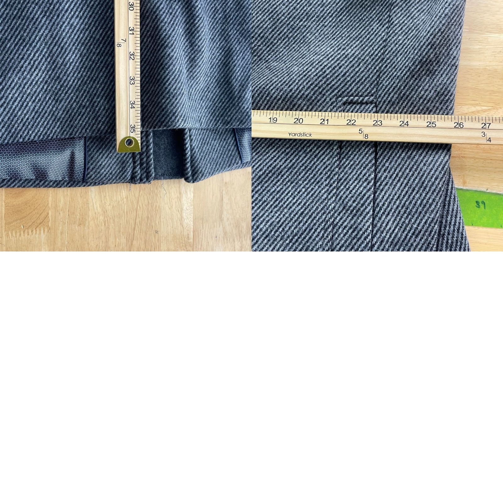 Hart Schaffner Marx Hart Schaffner Marx Coat Mens XXL Gray Wool Blend Overcoat Zip Front Twill Car Coat Size US XXL / EU 58 / 5 - 9 Thumbnail