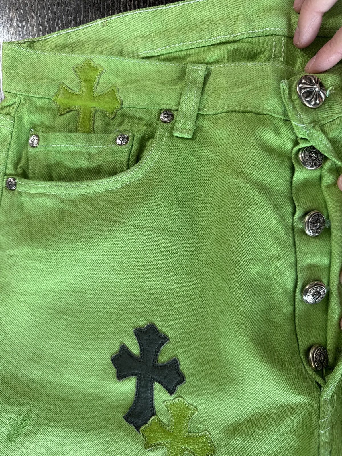 Chrome Hearts Chrome Hearts Slime Green Jeans Size US 34 / EU 50 - 3 Thumbnail
