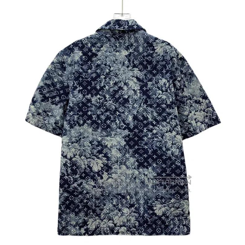 Louis Vuitton Louis Vuitton Dark blue tie-dye logo presbyopic full print Size US L / EU 52-54 / 3 - 2 Thumbnail
