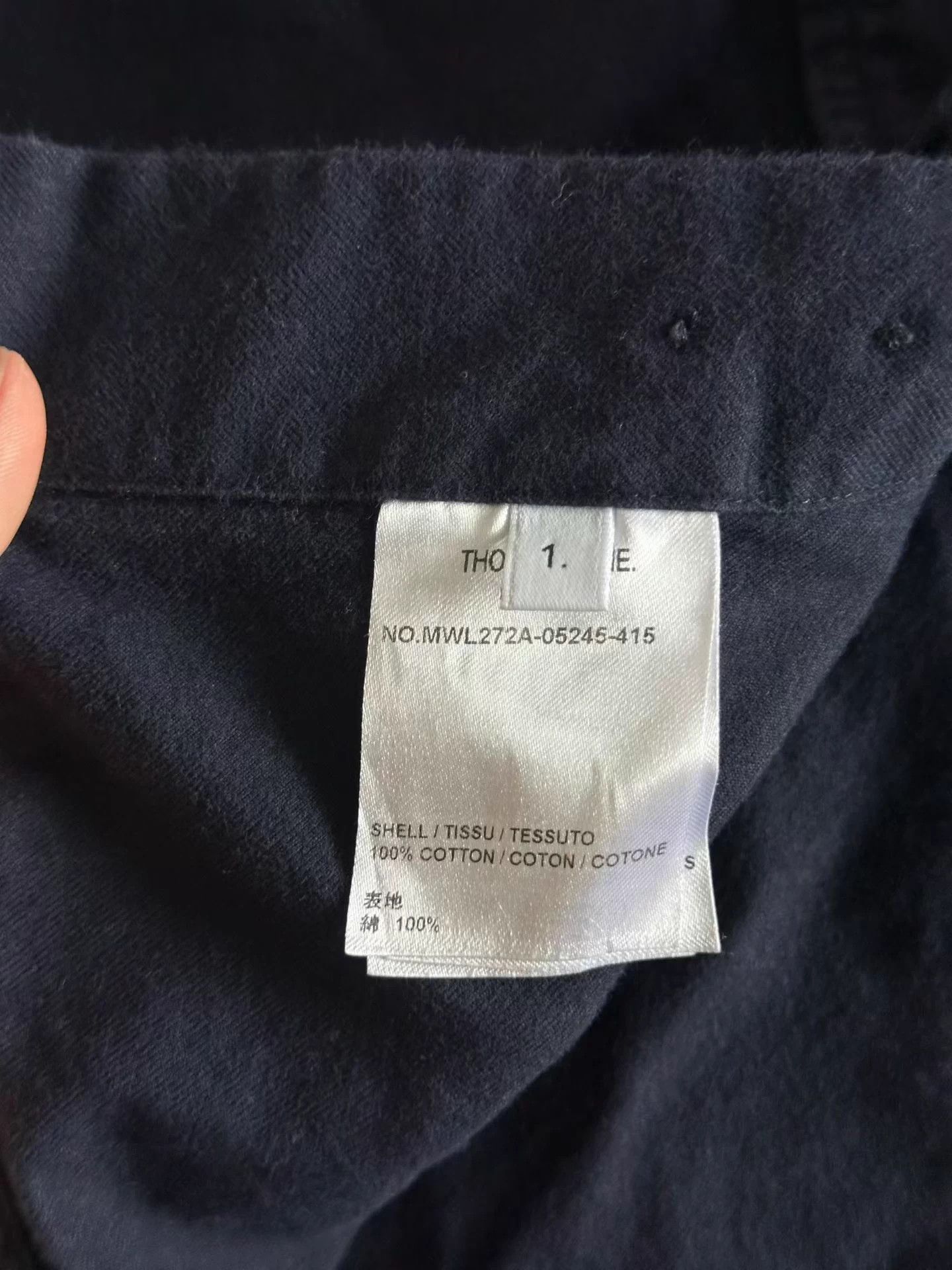 Thom Browne Thom Browne Navy Blue Armband Shirt Size 1 Size US S / EU 44-46 / 1 - 4 Thumbnail