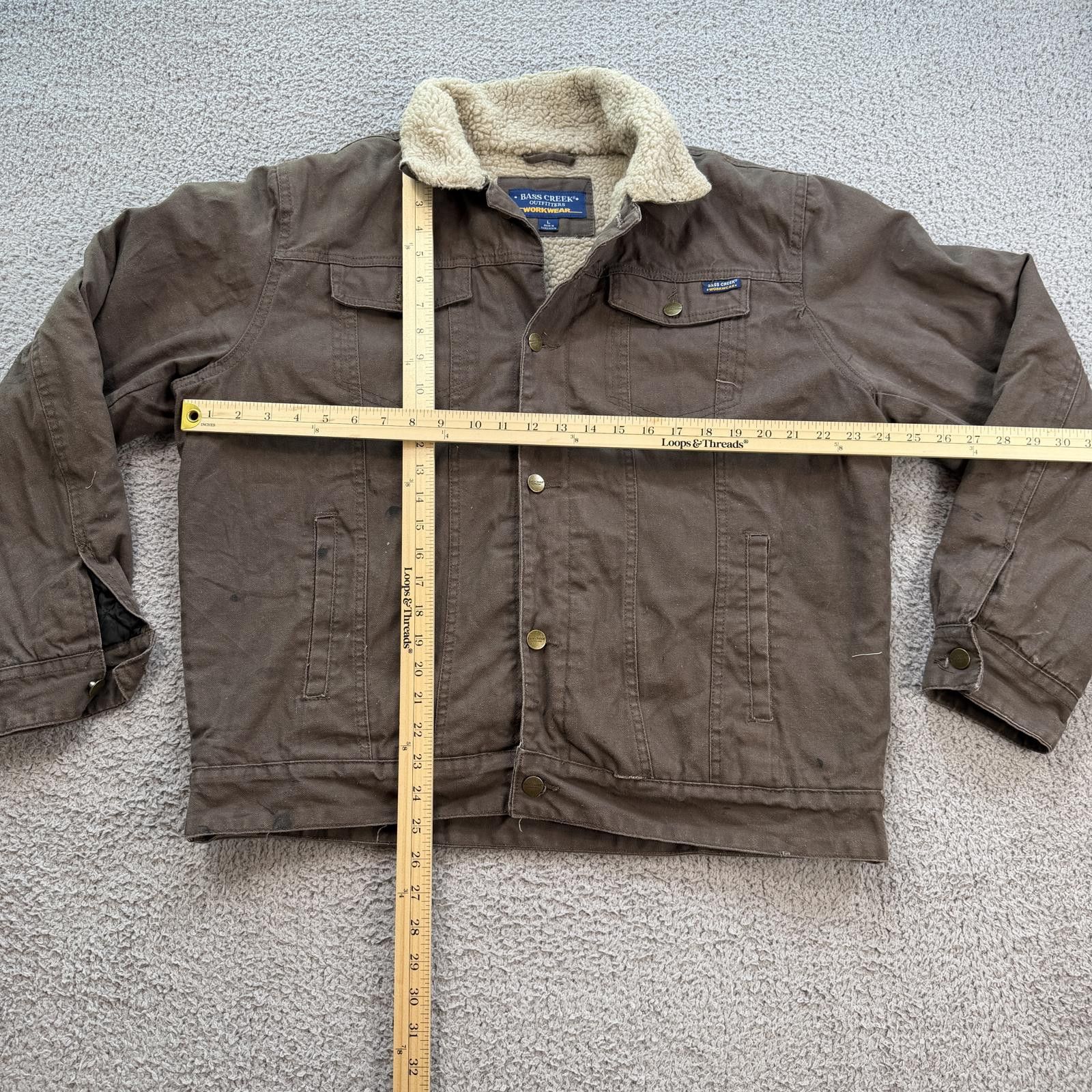 Other Bass Creek Outfitters Sherpa Lined Canvas Work Jacket Size US L / EU 52-54 / 3 - 3 Thumbnail