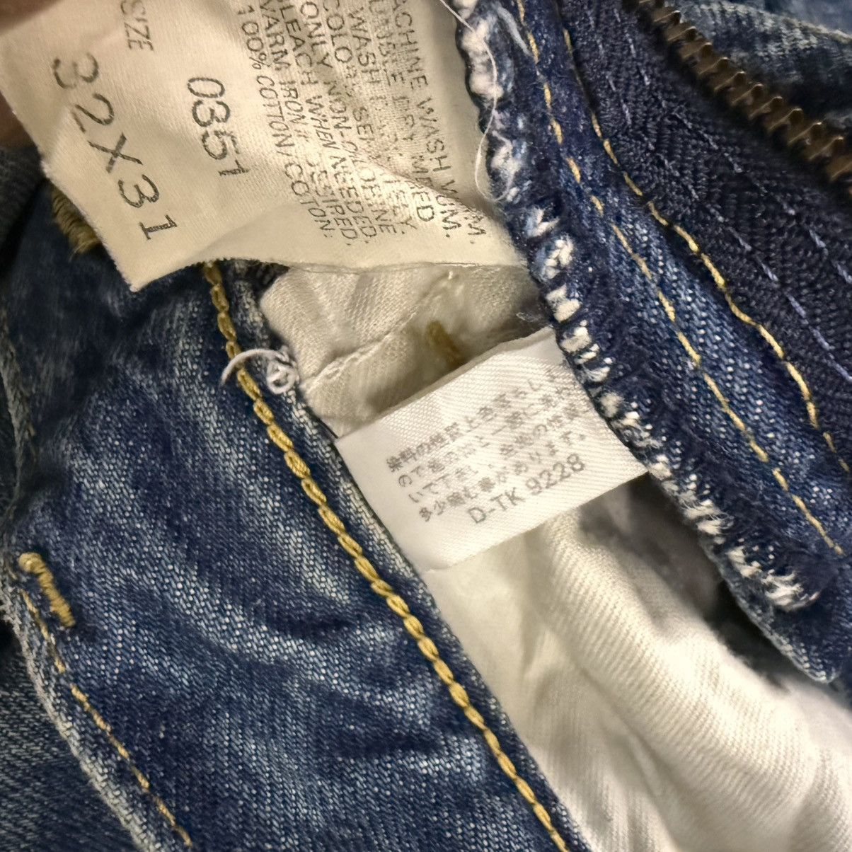 Denim & Co. 🔥🇯🇵 Vintage 90s Lee Distressed Faded Blue Wash Denim W32 Size US 32 / EU 48 - 13 Thumbnail
