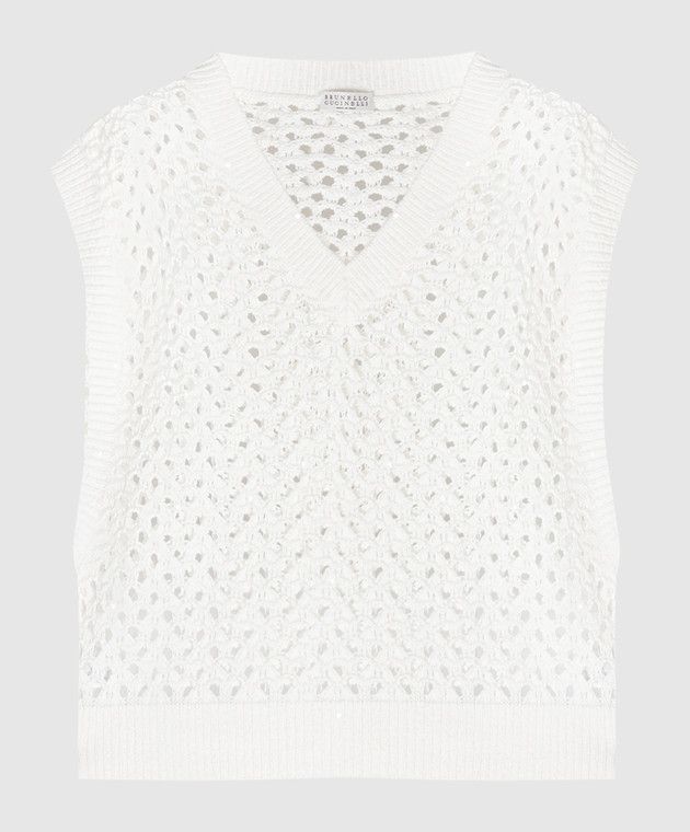 o1y0825 V-neck Sweater in White