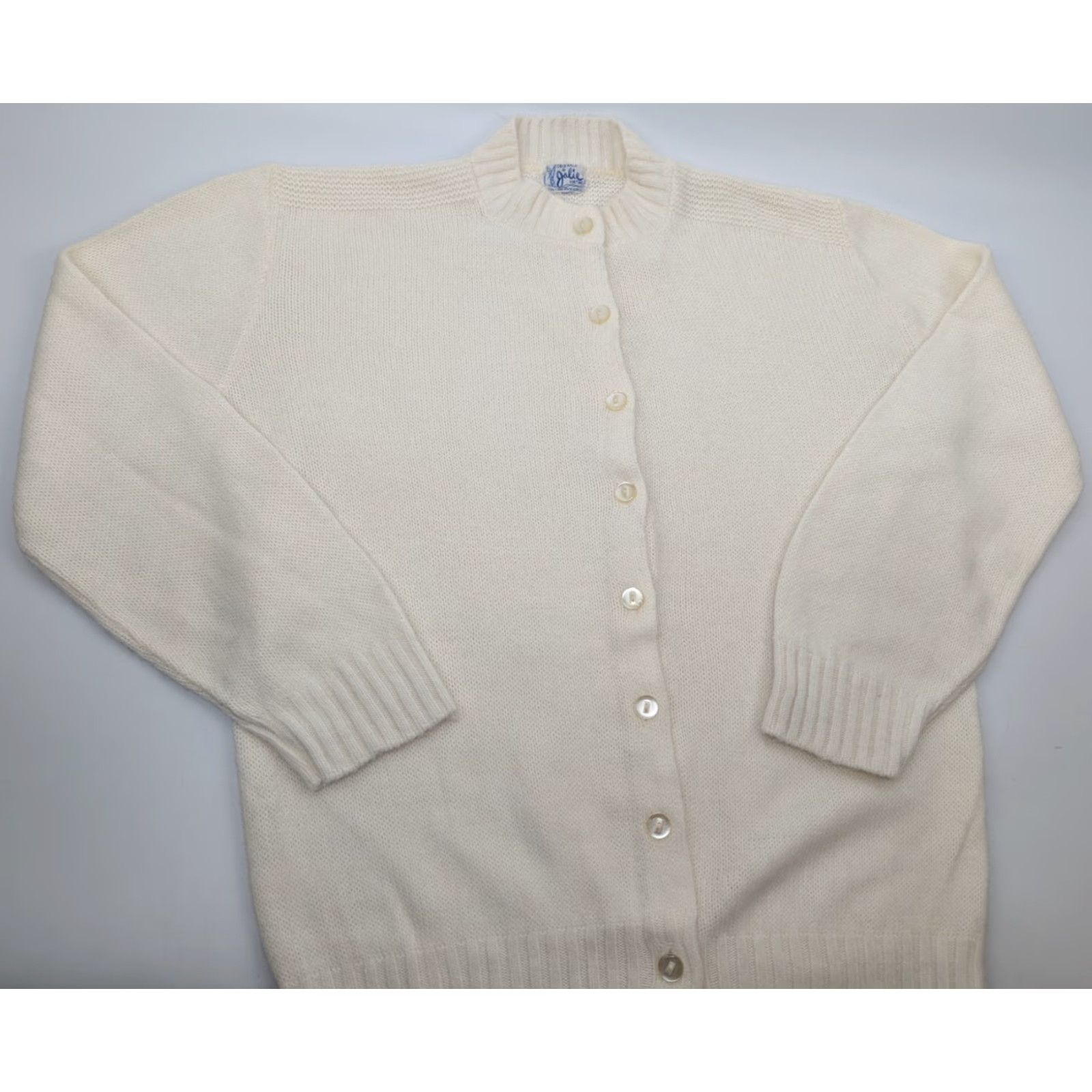 Vintage Vtg Jolie Knitwear Cardigan Womens S/M Ivory orlon acrylic Retro Hippie 60s 70s Mens Womens Girls Size S / US 4 / IT 40 - 2 Thumbnail