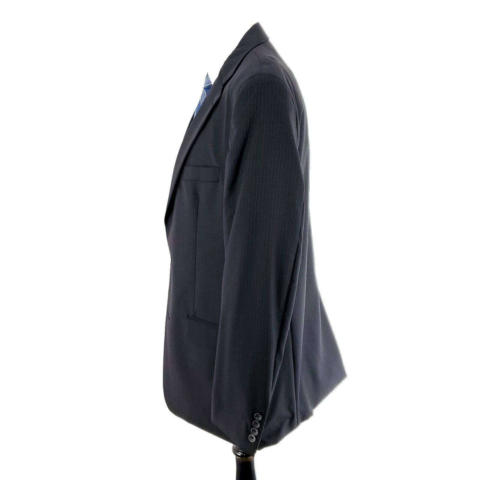 Joseph & Feiss Joseph & Feiss Wool 2 Button 2 Piece Suit 42L Charcoal Gray Size 42L - 5 Thumbnail