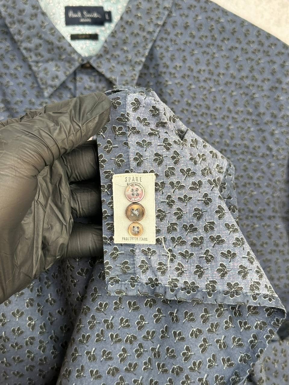Paul Smith Paul Smith Jeans Button Up Shirt Flowered Navy LS Size US L / EU 52-54 / 3 - 11 Thumbnail