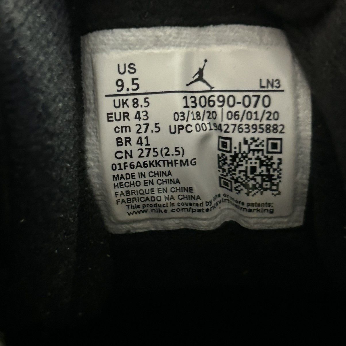 Jordan Brand Jordan 12 Retro “Black University Gold” Size US 9.5 / EU 42-43 - 6 Thumbnail