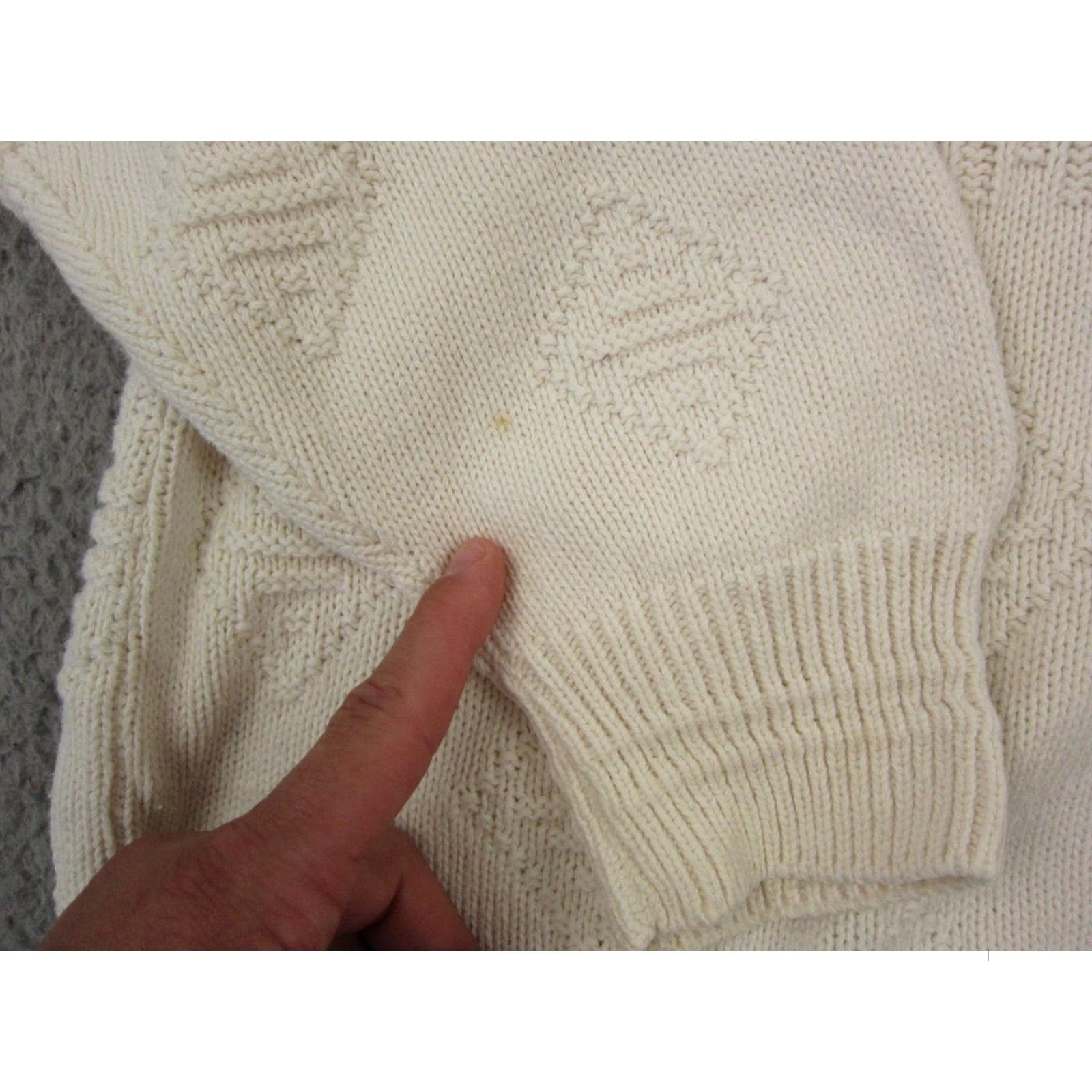 Jantzen VINTAGE Jantzen Sweater Mens Regular Medium Beige Knit Crew Neck pullover 80s 90s Outdoor All Seasons Size US L / EU 52-54 / 3 - 6 Thumbnail