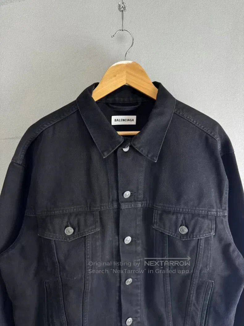Balenciaga Balenciaga Black Denim Jacket SS22. Size US XS / EU 42 / 0 - 2 Thumbnail