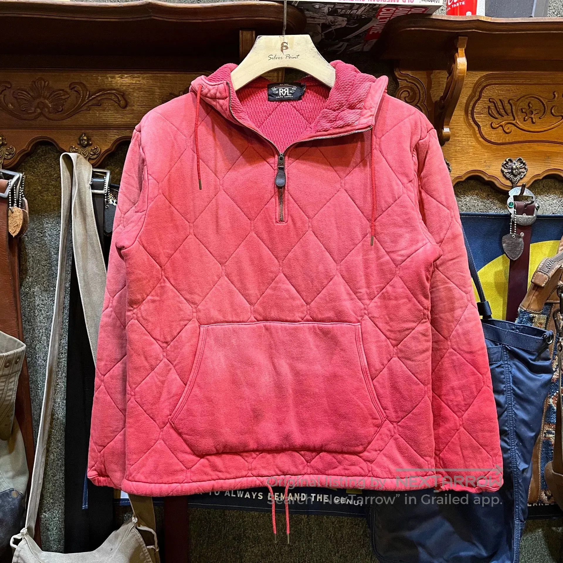 RRL Ralph Lauren RRL Red Hoodie Jacket by Ralph Lauren. Size US S / EU 44-46 / 1 - 1 Thumbnail