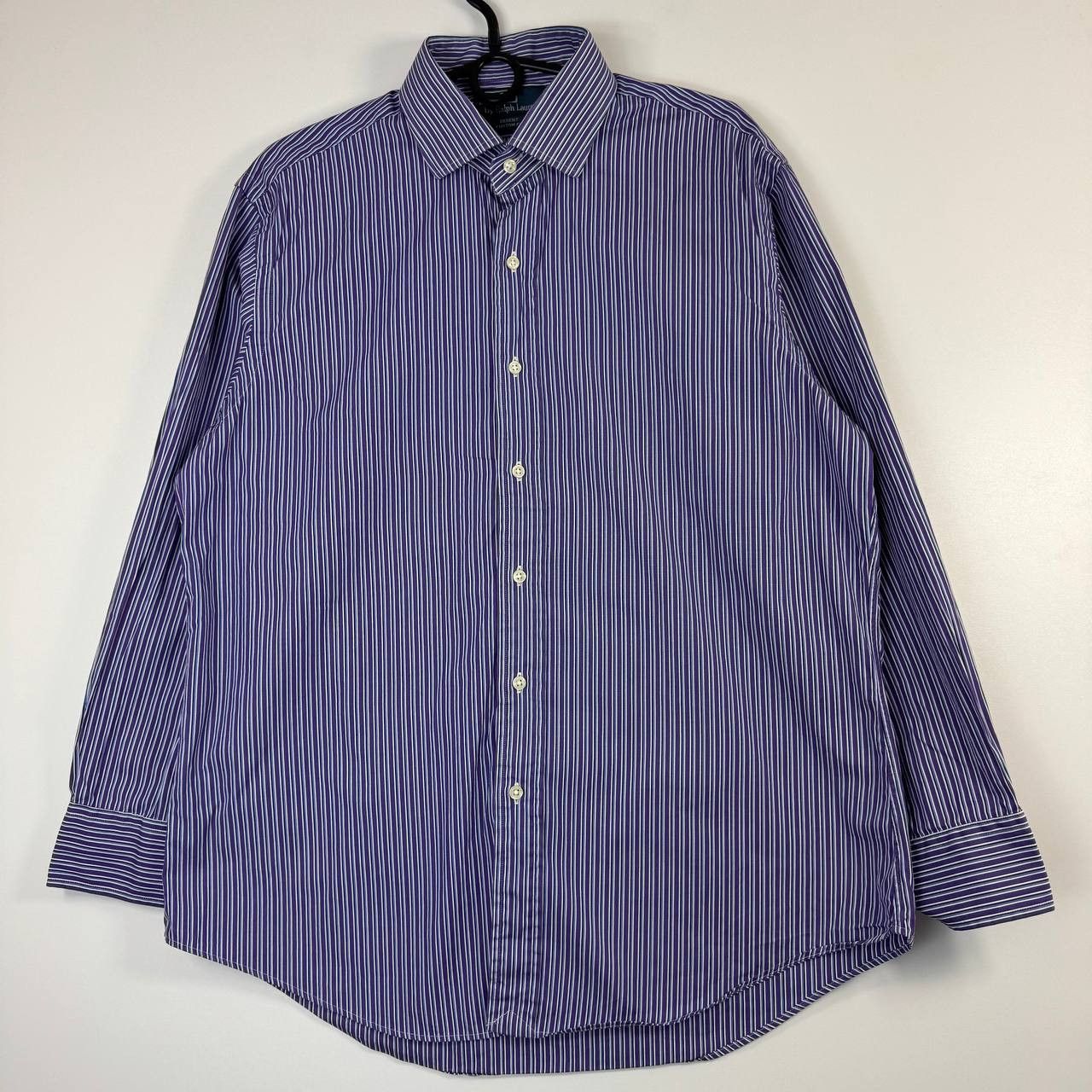 Polo Ralph Lauren Polo Ralph Lauren Regent Custom Fit Purple Striped 16.5 Size US XL / EU 56 / 4 - 1 Thumbnail