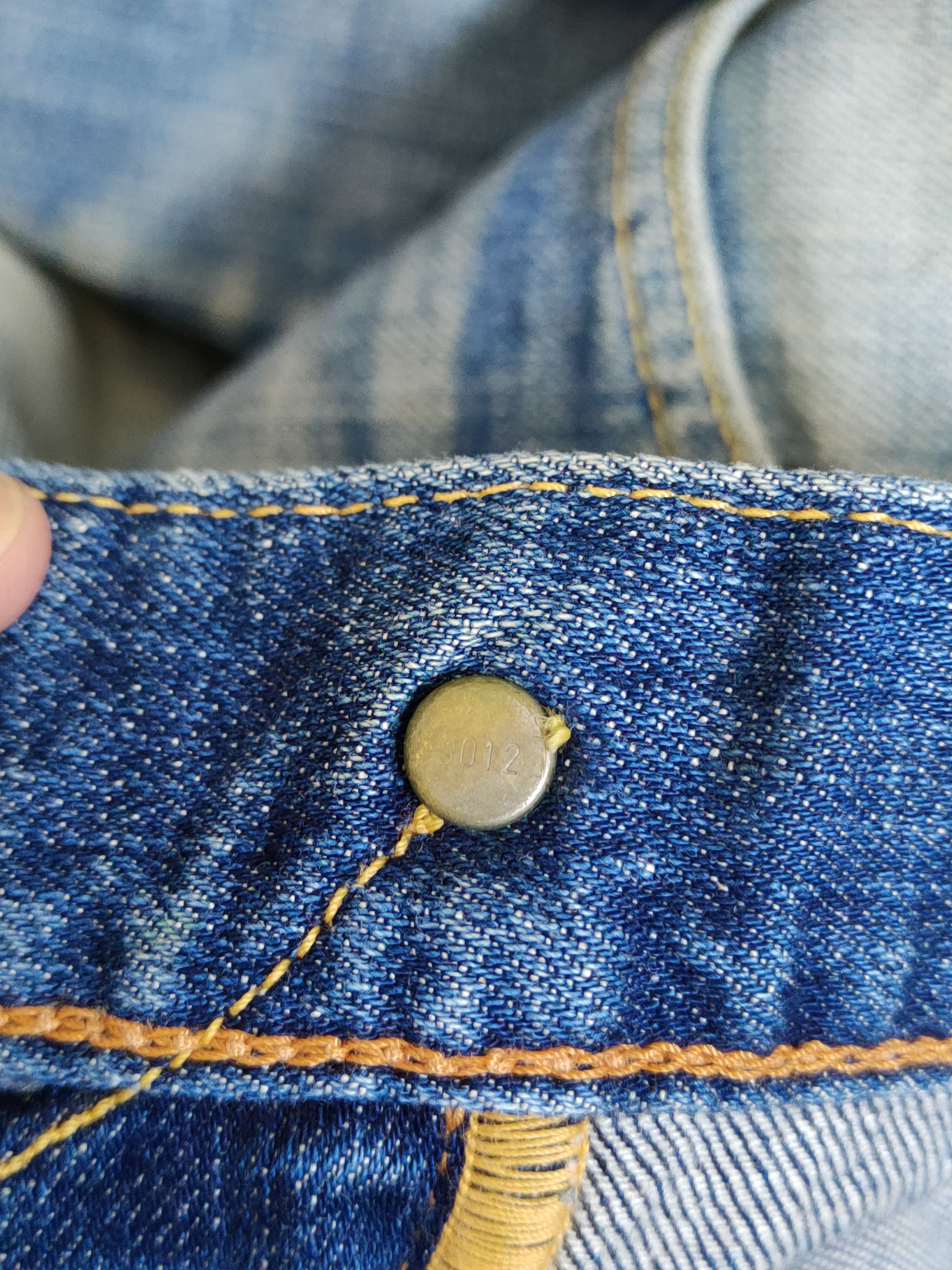 Japanese Brand Levi's Blue Faded Distressed Ripped Skinny Jeans #S1832 Size US 33 - 16 Thumbnail