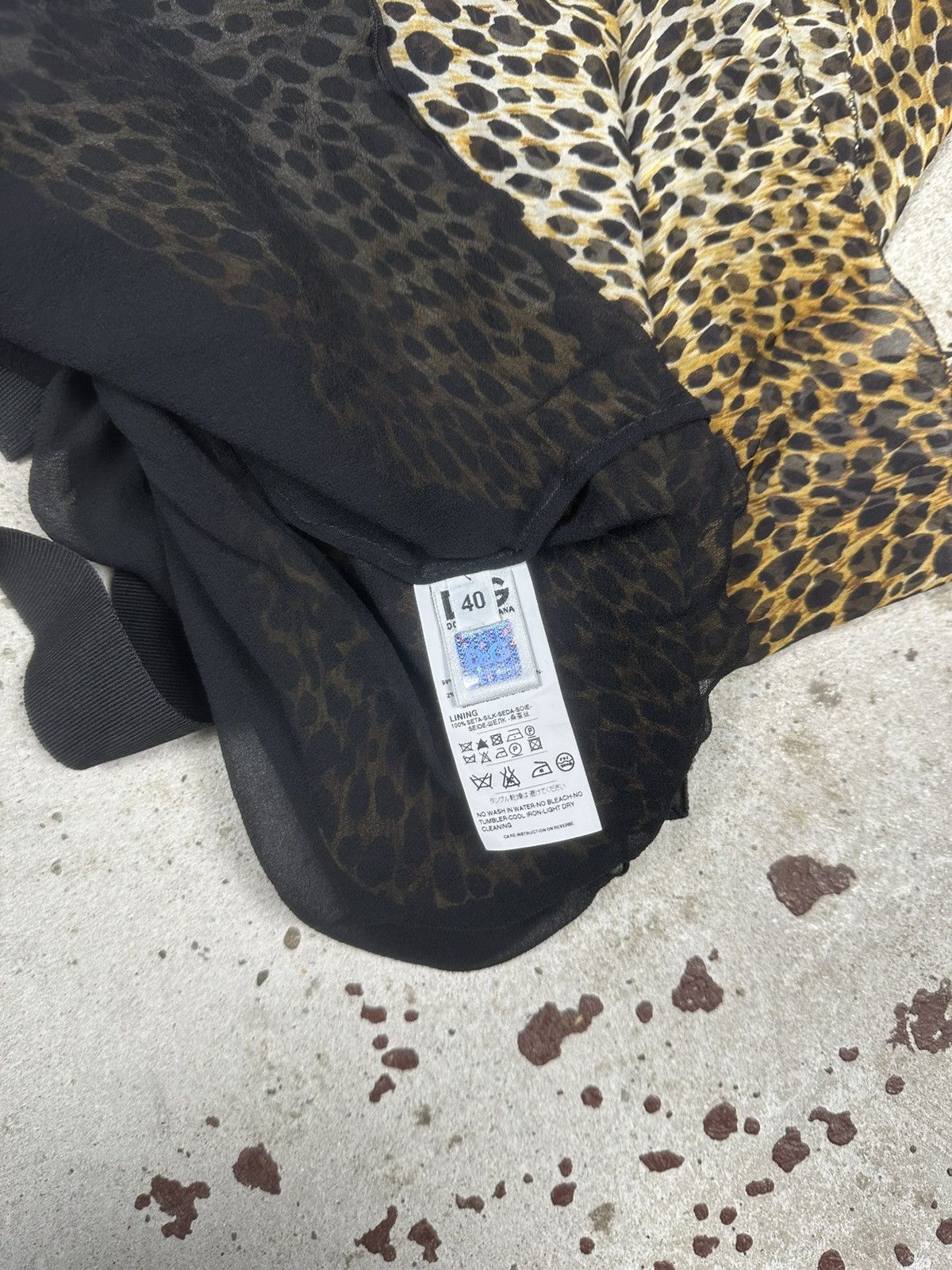 Dolce & Gabbana Dolce & Gabbana Leopard Silk Chiffon Cami Dress Brown Black Size S / US 4 / IT 40 - 11 Thumbnail