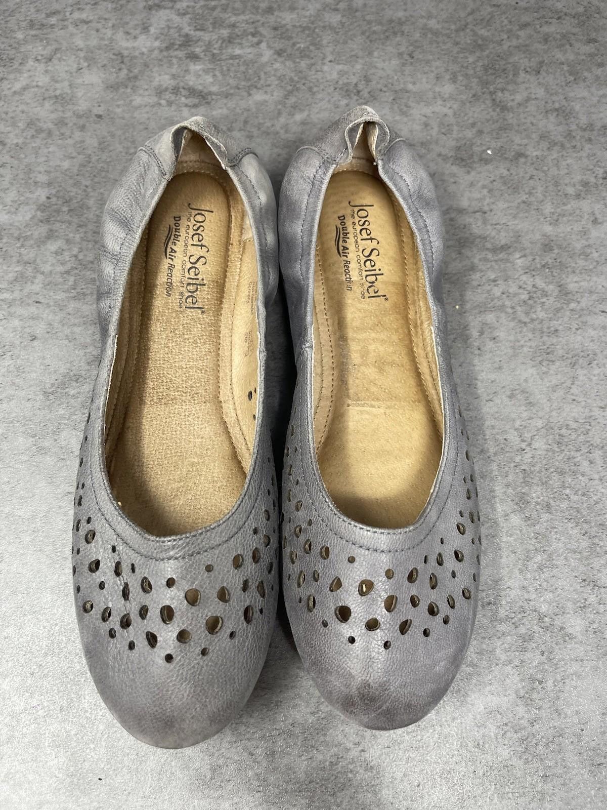 JOSEF SEIBAL Josef Seibel Pippa Ballet Flats Womens Size 7 (38) Grey Size US 7 / IT 37 - 9 Thumbnail