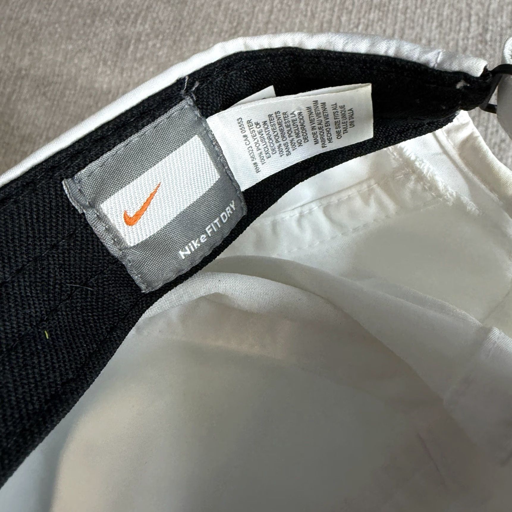 Nike VINTAGE Nike Hat White Strapback Tailwind Baseball Cap Mens One Size Adjustable Tailwind Nike Tailwind White Strapback Vintage Baseball Cap Mens Size ONE SIZE - 7 Thumbnail