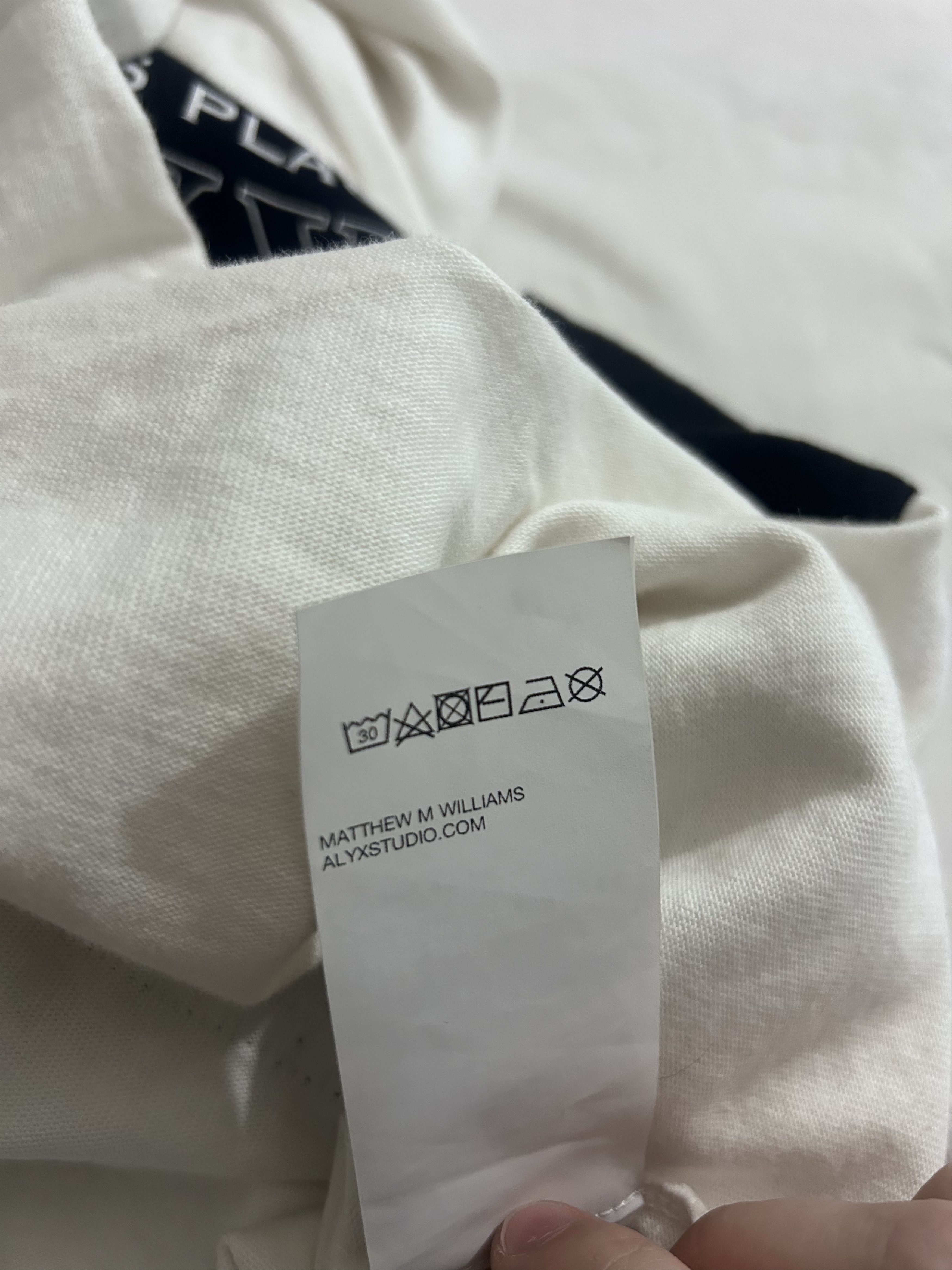 1017 ALYX 9SM White & Black Long Sleeve Polo Size US XS / EU 42 / 0 - 6 Thumbnail