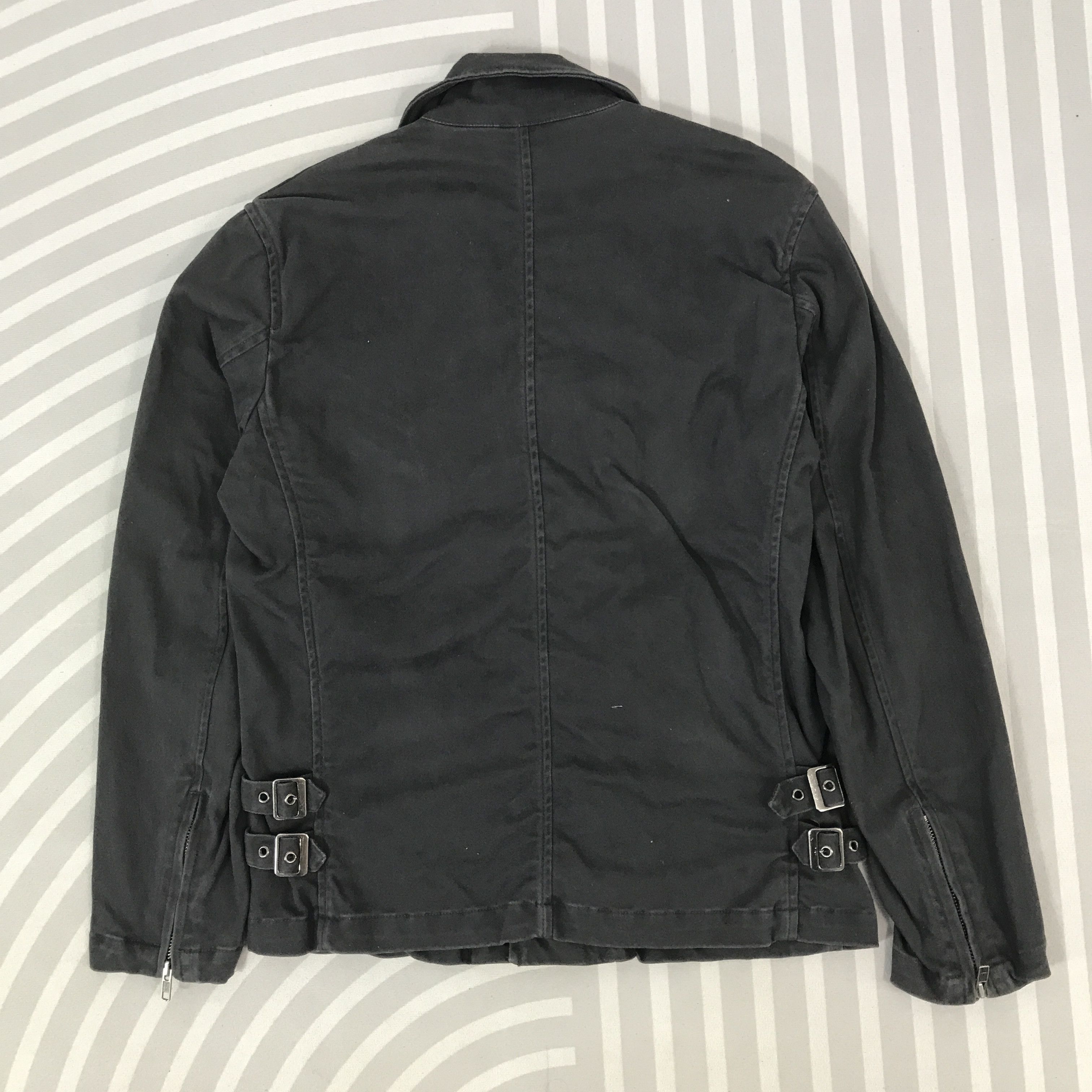 Japanese Brand × Vintage D'Homme Black Faded style Double collar Bono Jacket Size US M / EU 48-50 / 2 - 3 Thumbnail