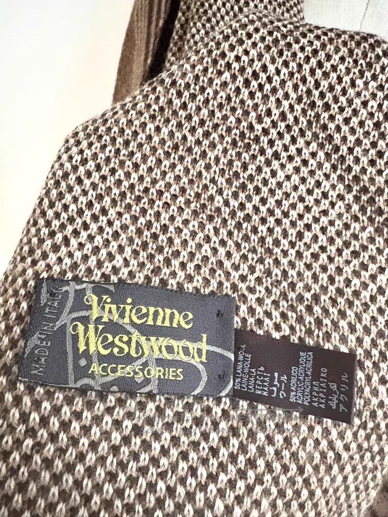 Vivienne Westwood Vivienne Westwood Brown Plaid Academic Graffiti Large Satu Size ONE SIZE - 8 Thumbnail