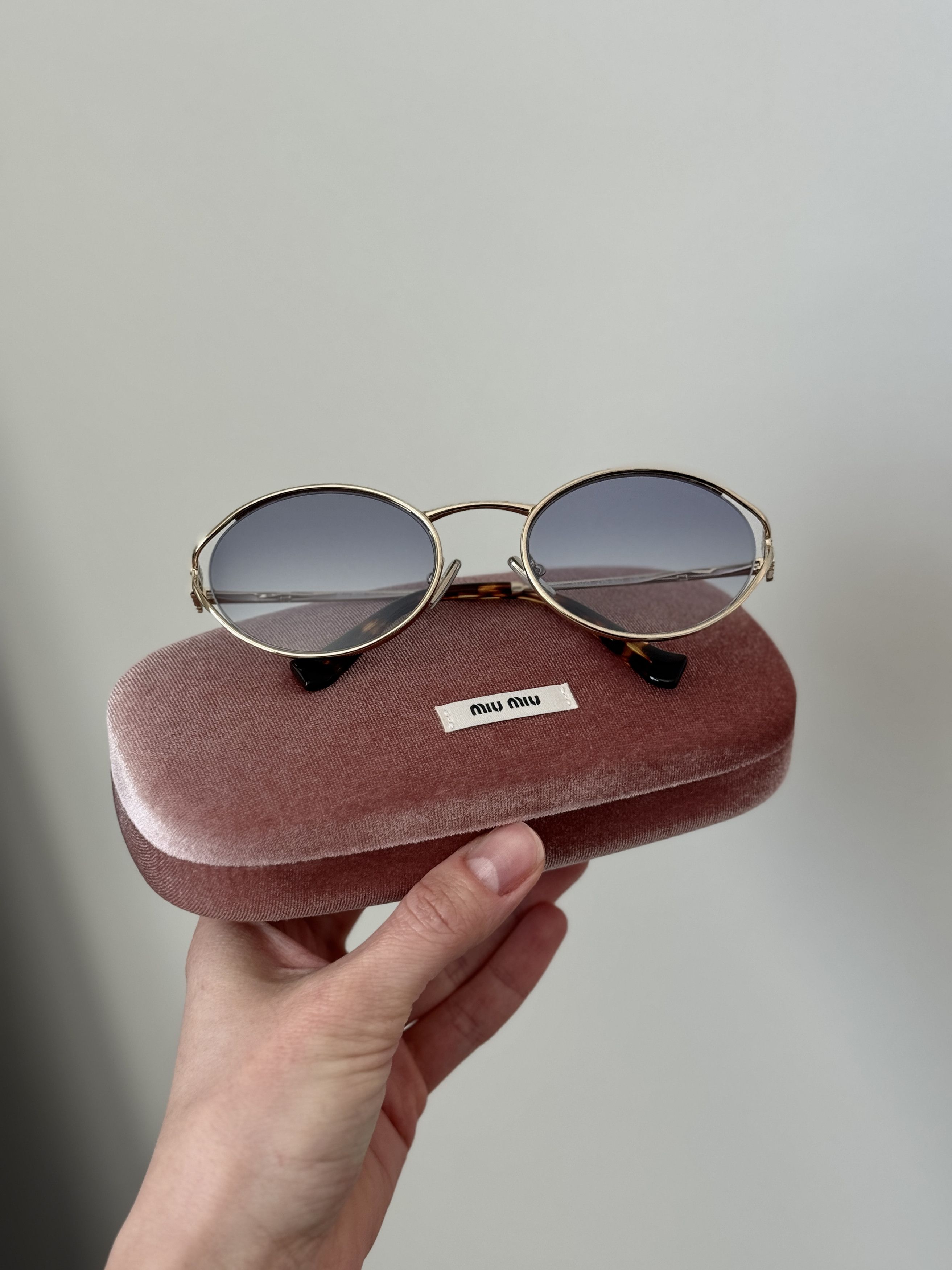 Miu Miu Miu Miu Women Sunglasses LOGO MU52YS ZVN80O NEW AUTHENTIC Size ONE SIZE - 12 Thumbnail