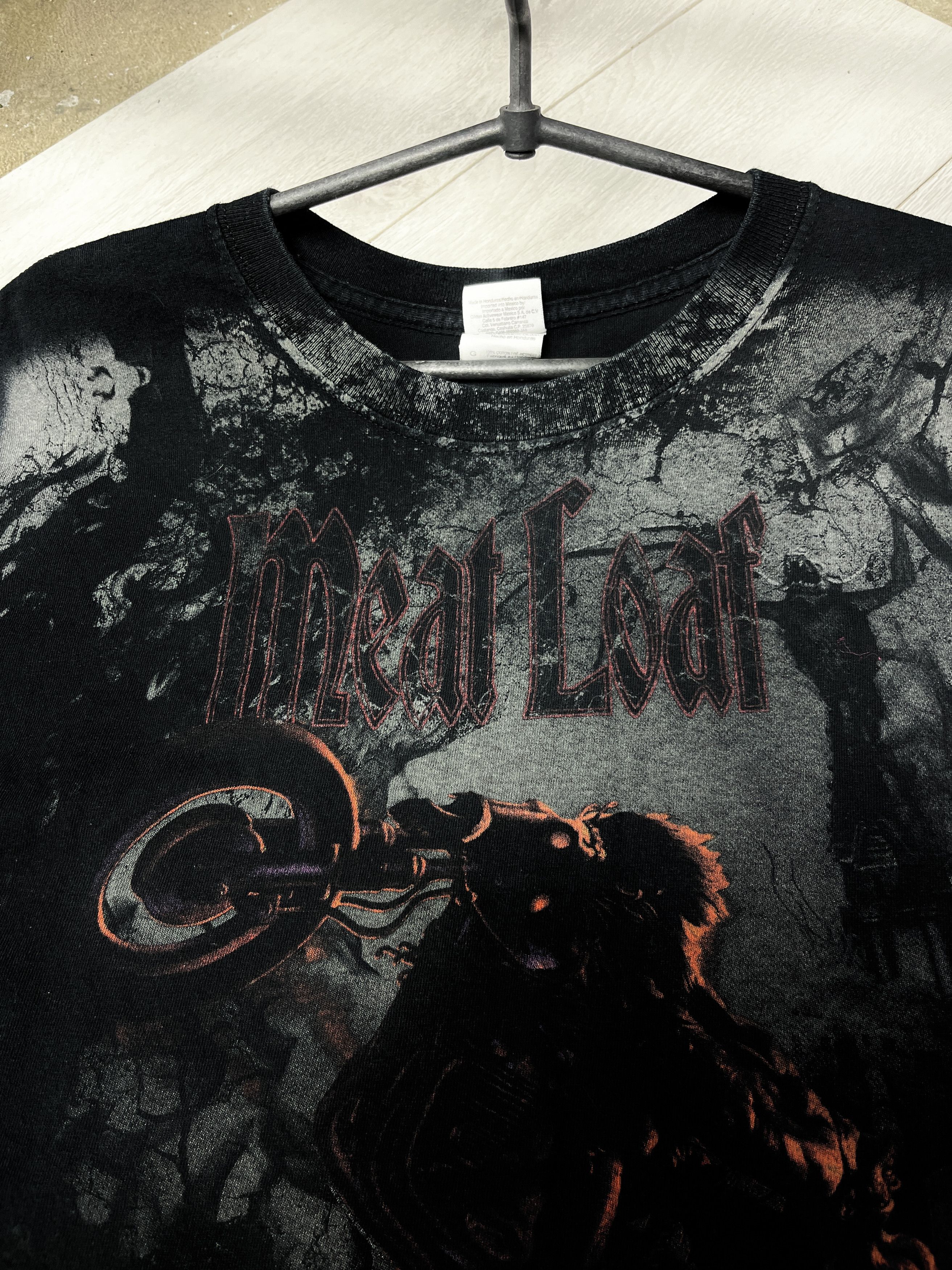 Band Tees 2010 MEAT LOAF "HANG COOL TEDDY BEAR" WORLD TOUR TEE - № 965 Size US L / EU 52-54 / 3 - 5 Thumbnail