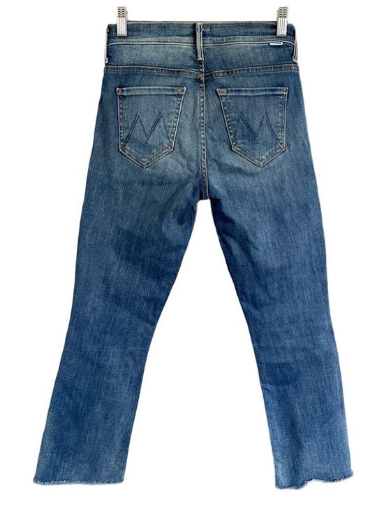 MOTHER MOTHER Insider Crop Step Fray Distressed Flare Jeans - 25" Size 25" / US 0 / IT 36 - 12 Thumbnail