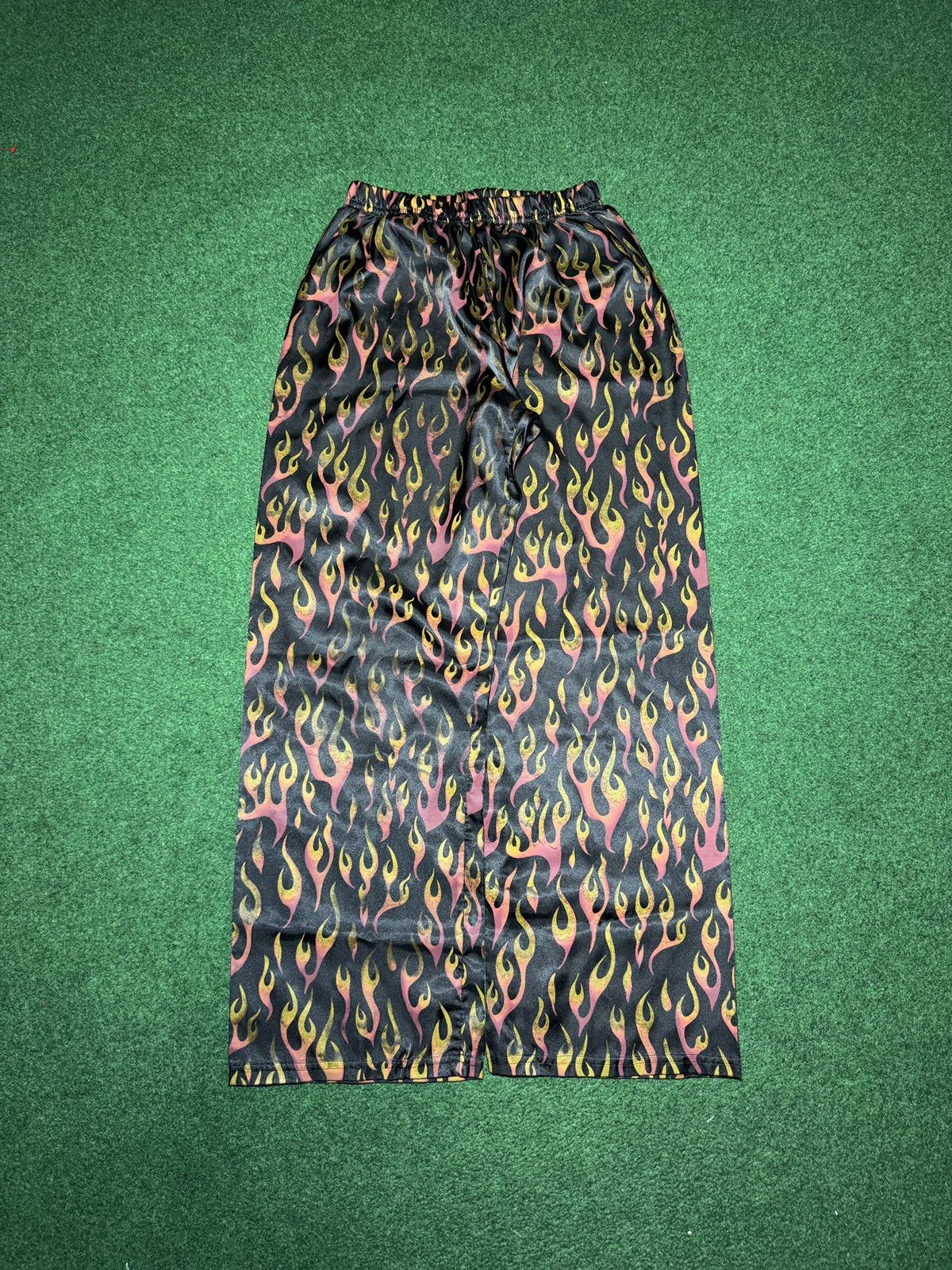 Vintage Vintage 80s 90s Flames Flame Print Retro Medium 24x30 Pants Size US 26 / EU 42 - 1 Thumbnail