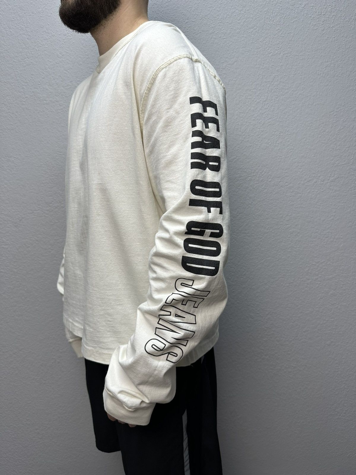 Fear of God × Vintage Vintage Fear Of God Jeans Long Sleeve Y2K Big Logo Archival Size US L / EU 52-54 / 3 - 2 Thumbnail