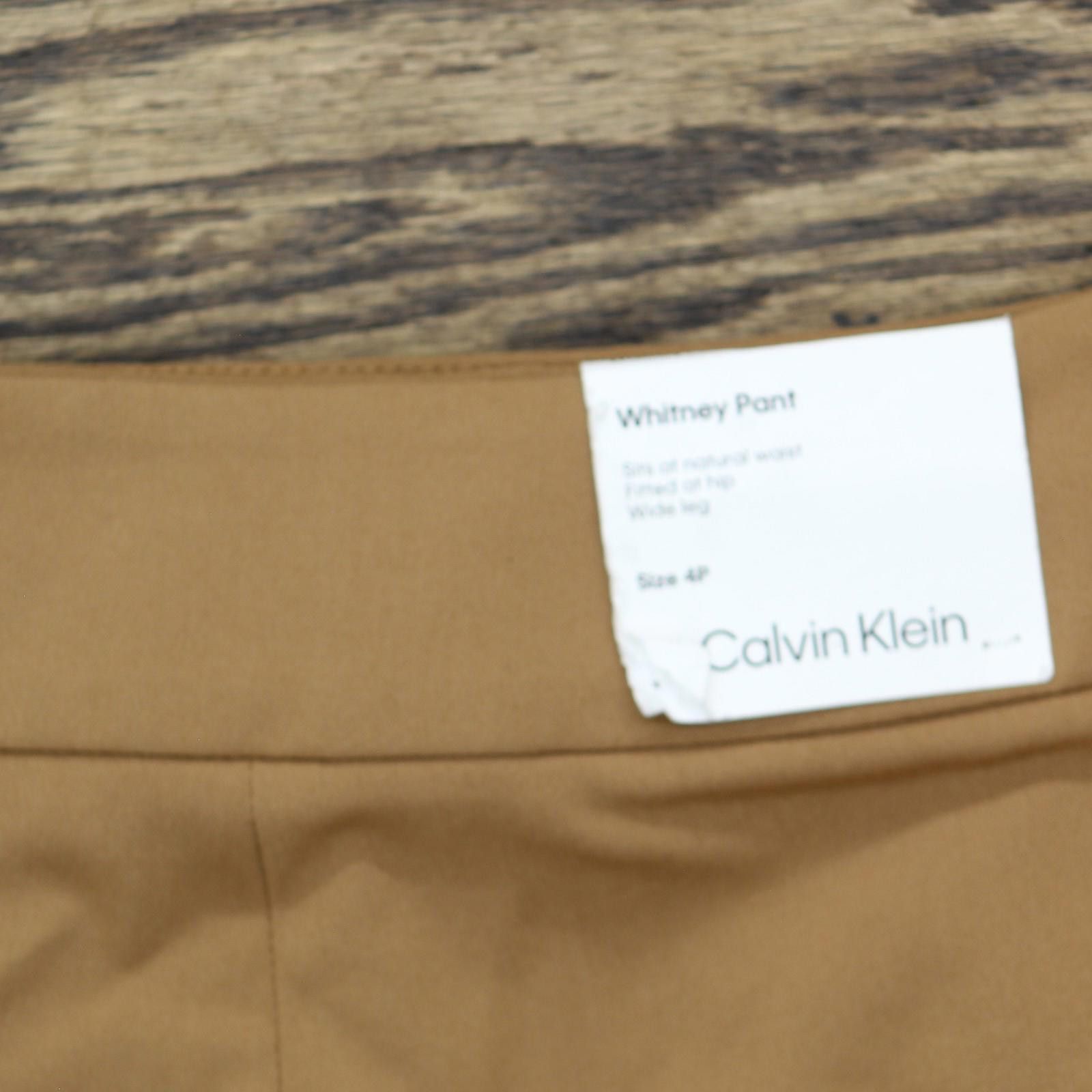 Calvin Klein Nwt Calvin Klein Wide Leg Pants T42pl994 Luggage Brown 4p Size 27" / US 4 / IT 40 - 3 Thumbnail