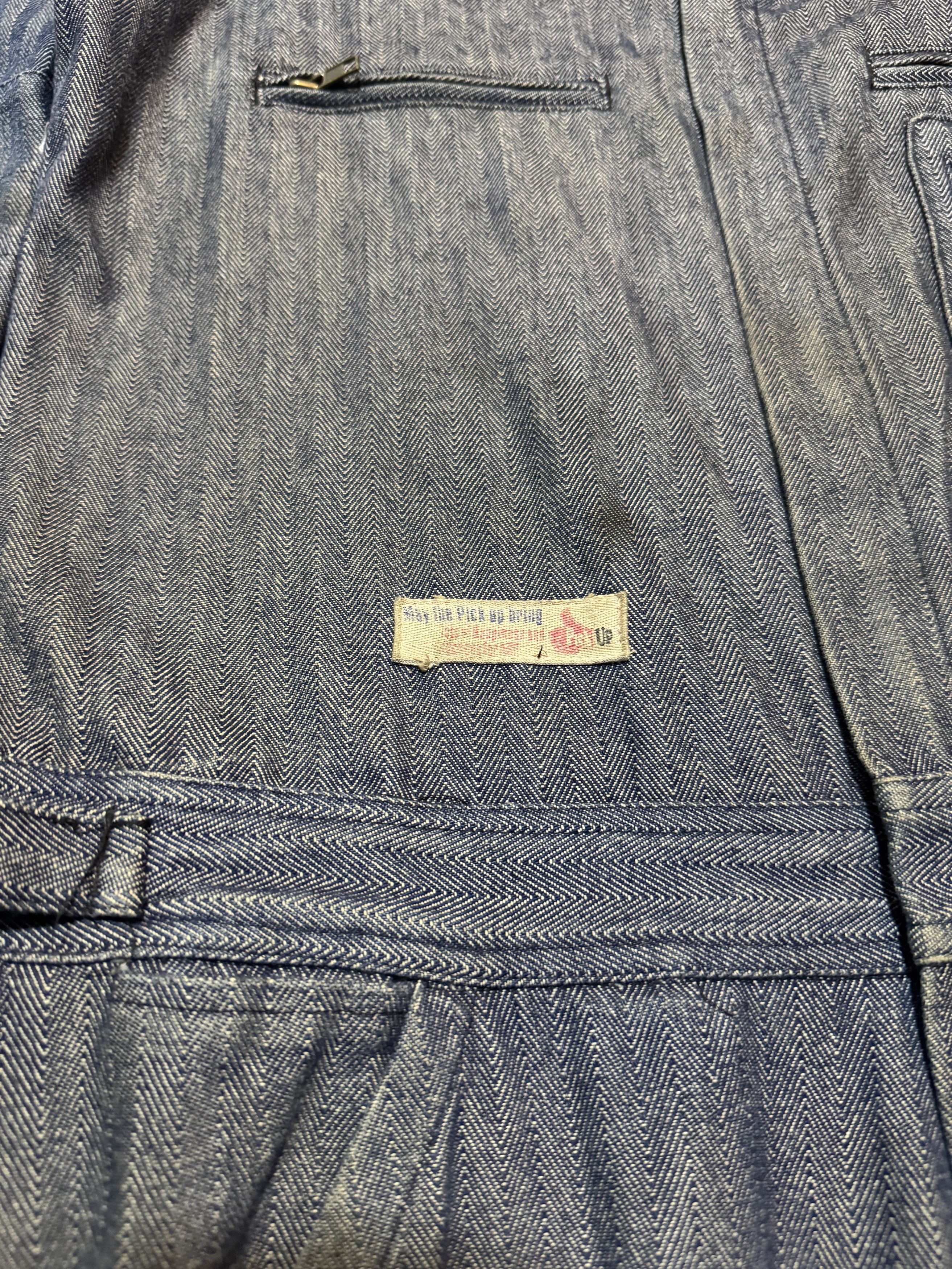 Sports Specialties × Vintage Vintage Pick-Up HBT Denim Coveralls Drag Racing Preview Size US 35 - 5 Thumbnail
