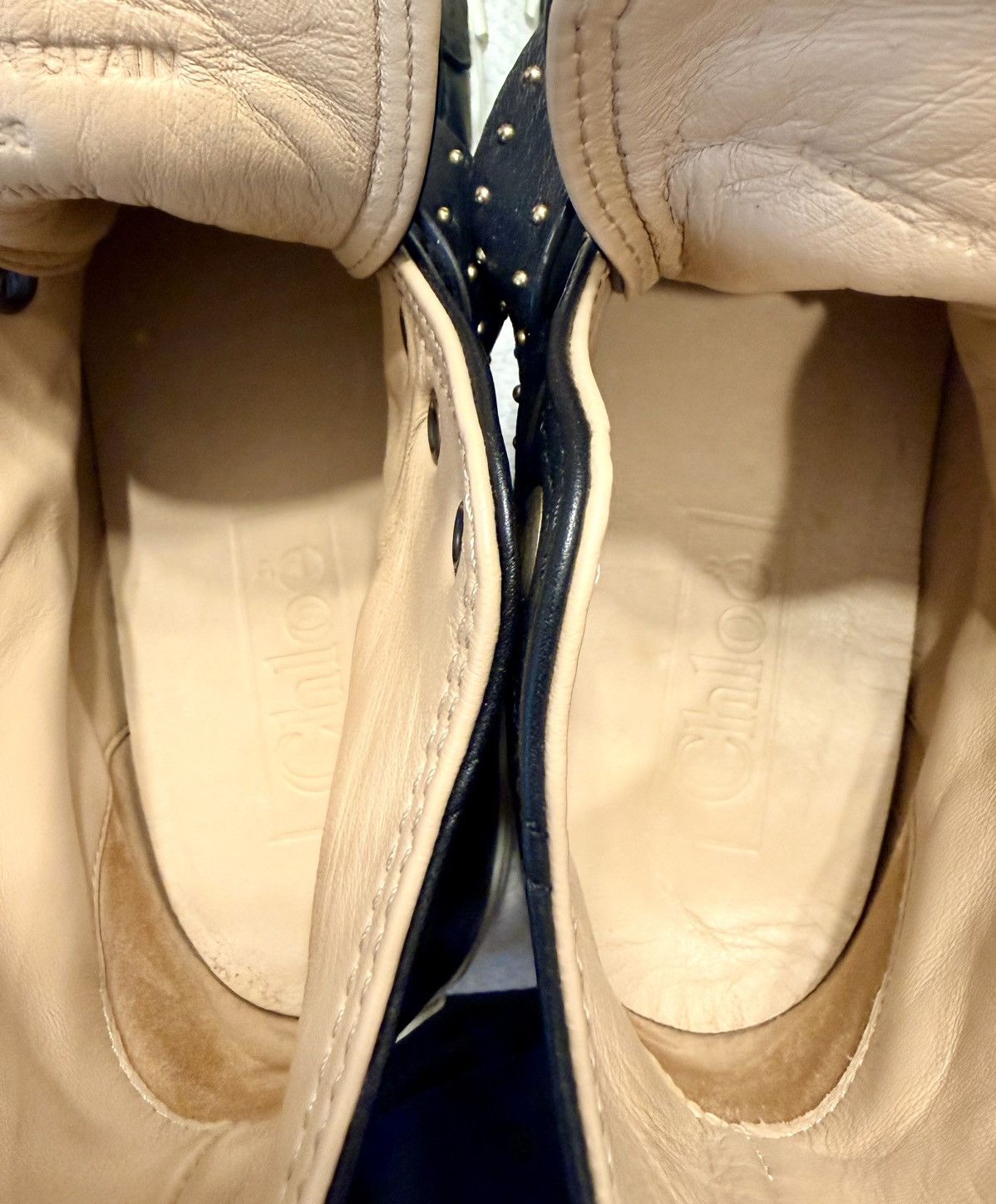 Chloe Chloe Leather Studded Sneakers Size US 8 / IT 38 - 8 Thumbnail