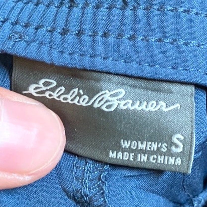 Eddie Bauer Eddie Bauer Womens Pants Navy Pull On Mid Rise Straight Leg Stretch Small Pants Women Regular Size S Inseam 27 in Size 28" / US 6 / IT 42 - 4 Thumbnail
