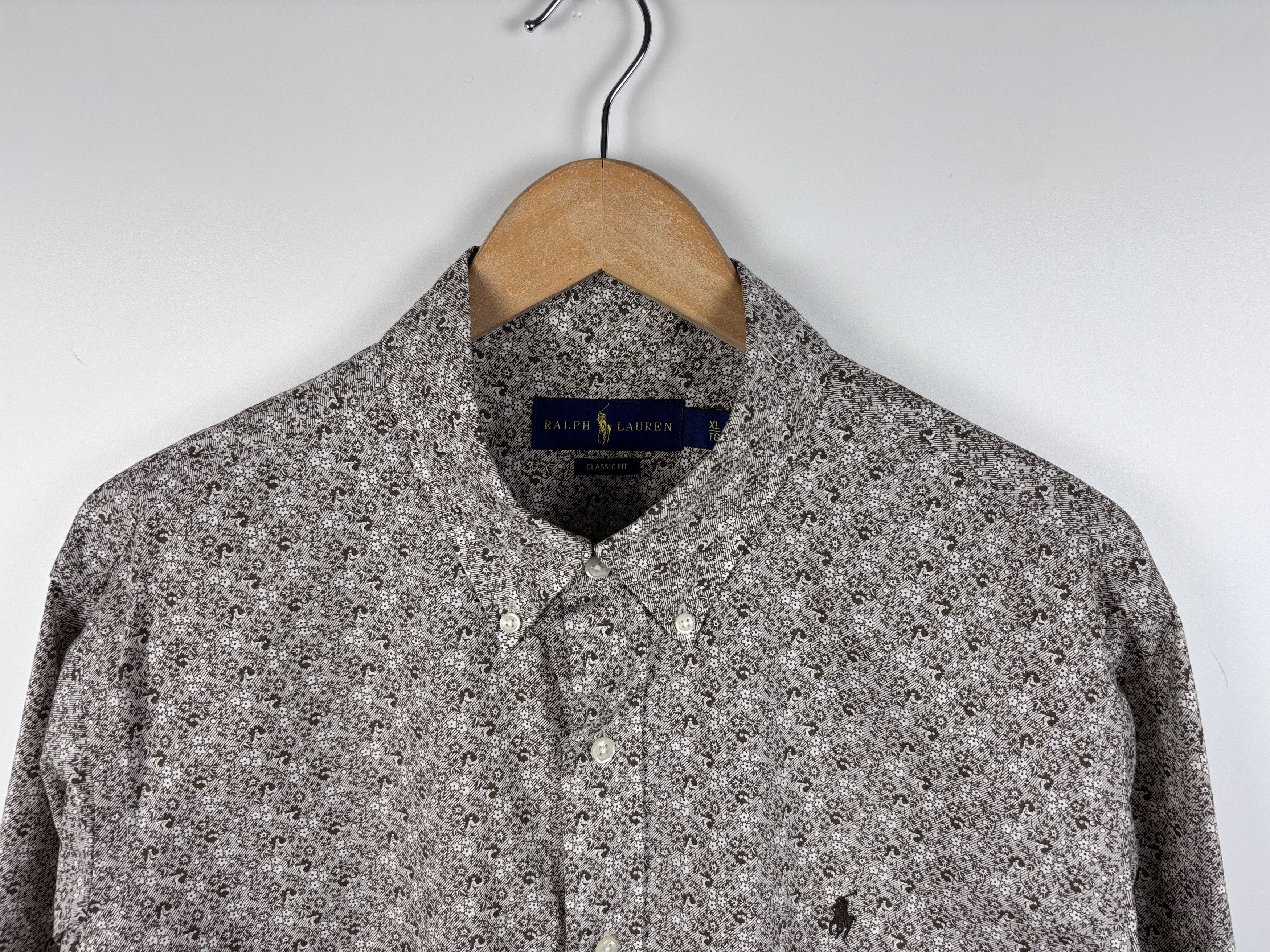 Polo Ralph Lauren × Ralph Lauren Polo Ralph Lauren Button Down Shirt Classic Fit Floral XL Size US XL / EU 56 / 4 - 2 Thumbnail