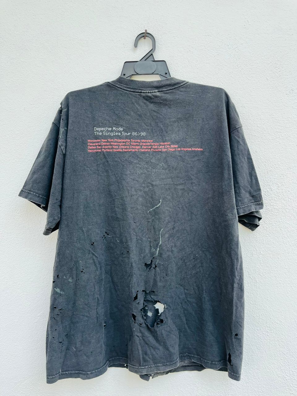 Band Tees × Vintage Vintage 90s Depeche Mode Very Hard For See This Shirt Size US XL / EU 56 / 4 - 2 Thumbnail