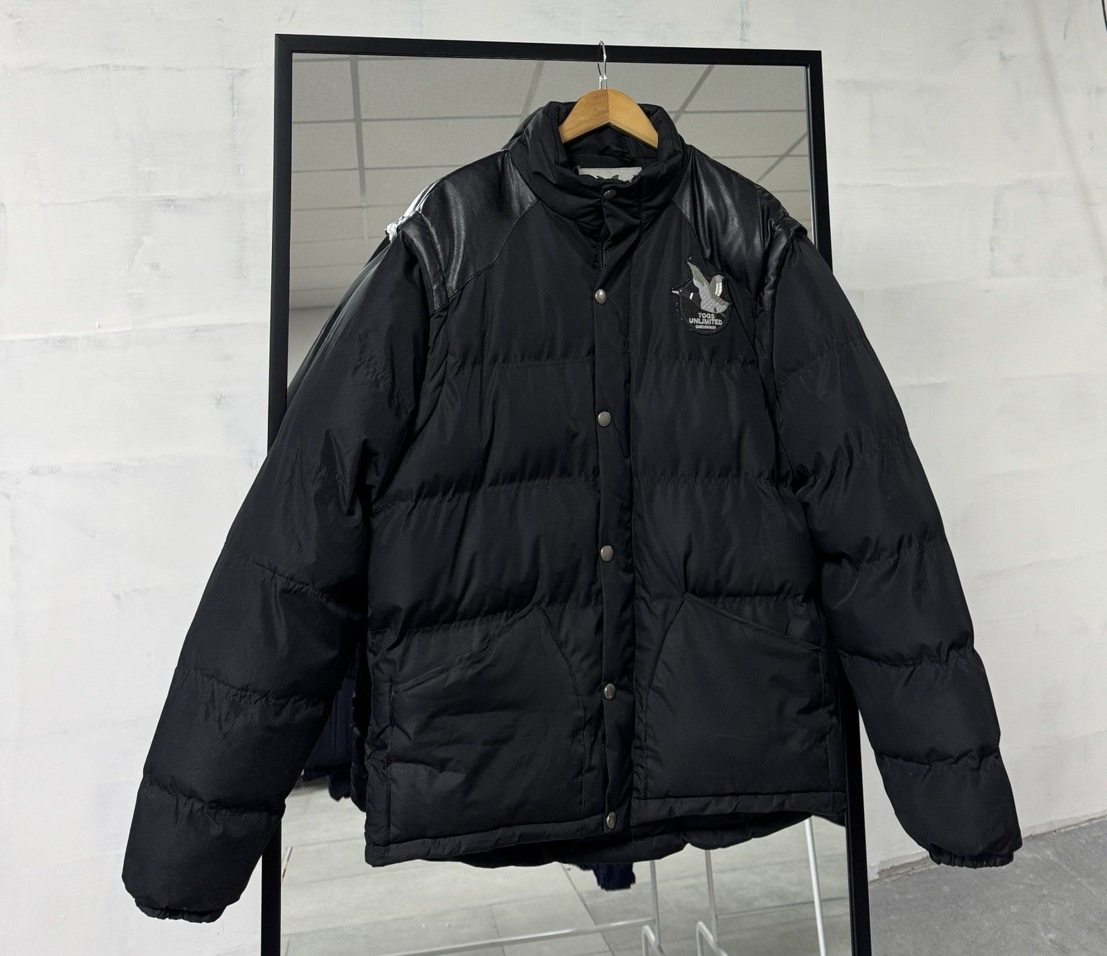 Vintage Togs Unlimited by Chevignon 2 in 1 Warm Black Jacket