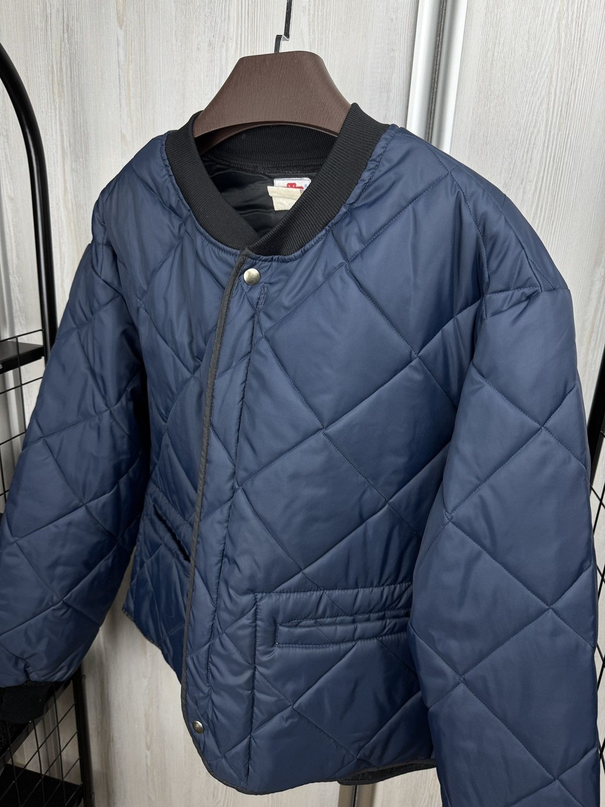 Vintage Caboose vintage railway work bomber quilted nylon jacket Size US XL / EU 56 / 4 - 5 Thumbnail
