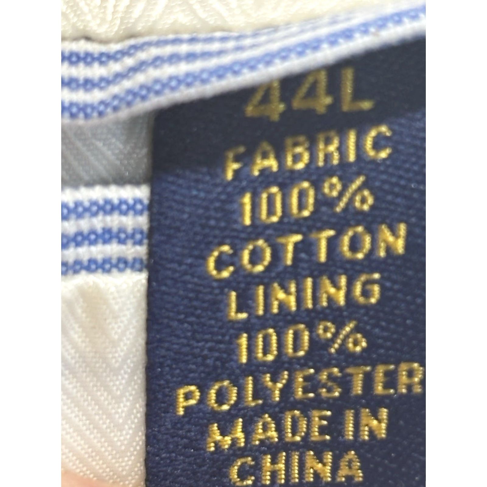 Charter Club Charter Club Blazer Sport Coat Men’s 44L Blue White Seersucker Preppy Yacht Size 44R - 7 Thumbnail