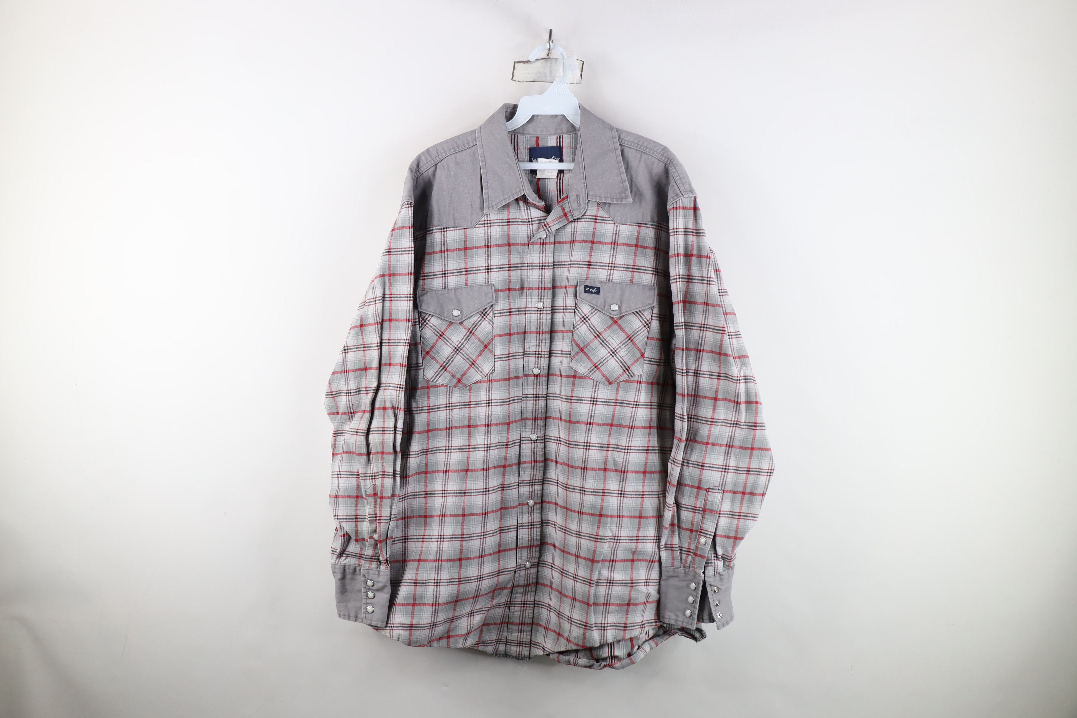 Wrangler Vintage 90s Wrangler Western Rodeo Cowboy Button Shirt Plaid Size US XXL / EU 58 / 5 - 1 Thumbnail