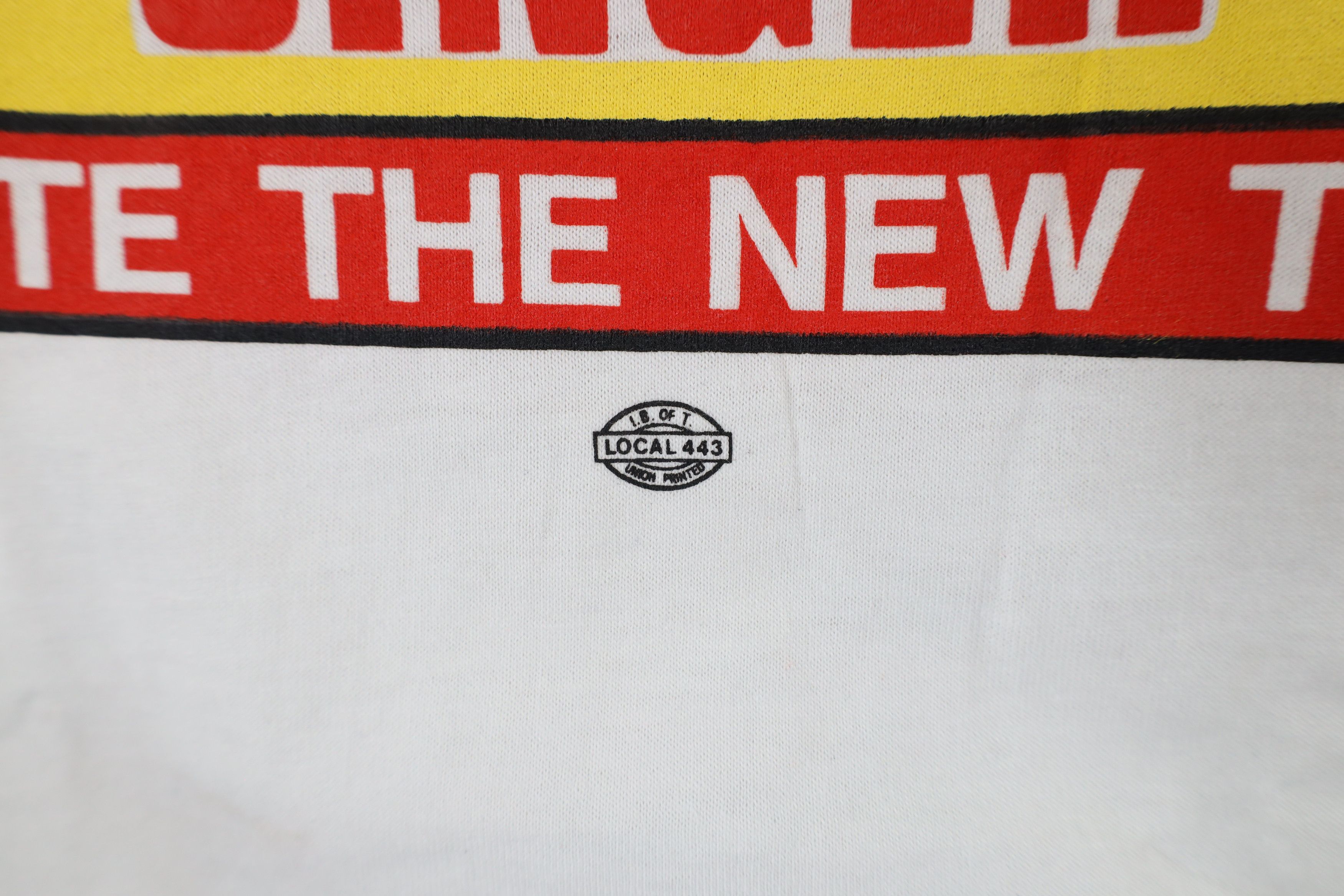 Vintage NOS Vintage 80s Union Leader Les Singer T-Shirt White USA Size US XL / EU 56 / 4 - 5 Thumbnail