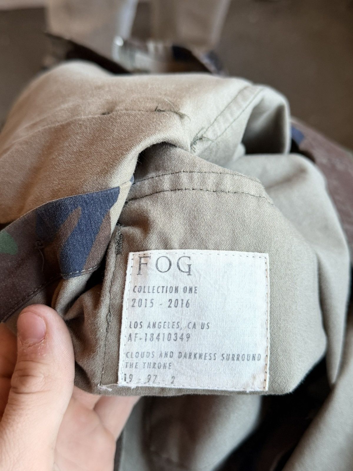 FOG Fog Camo Button Up Size US S / EU 44-46 / 1 - 6 Thumbnail