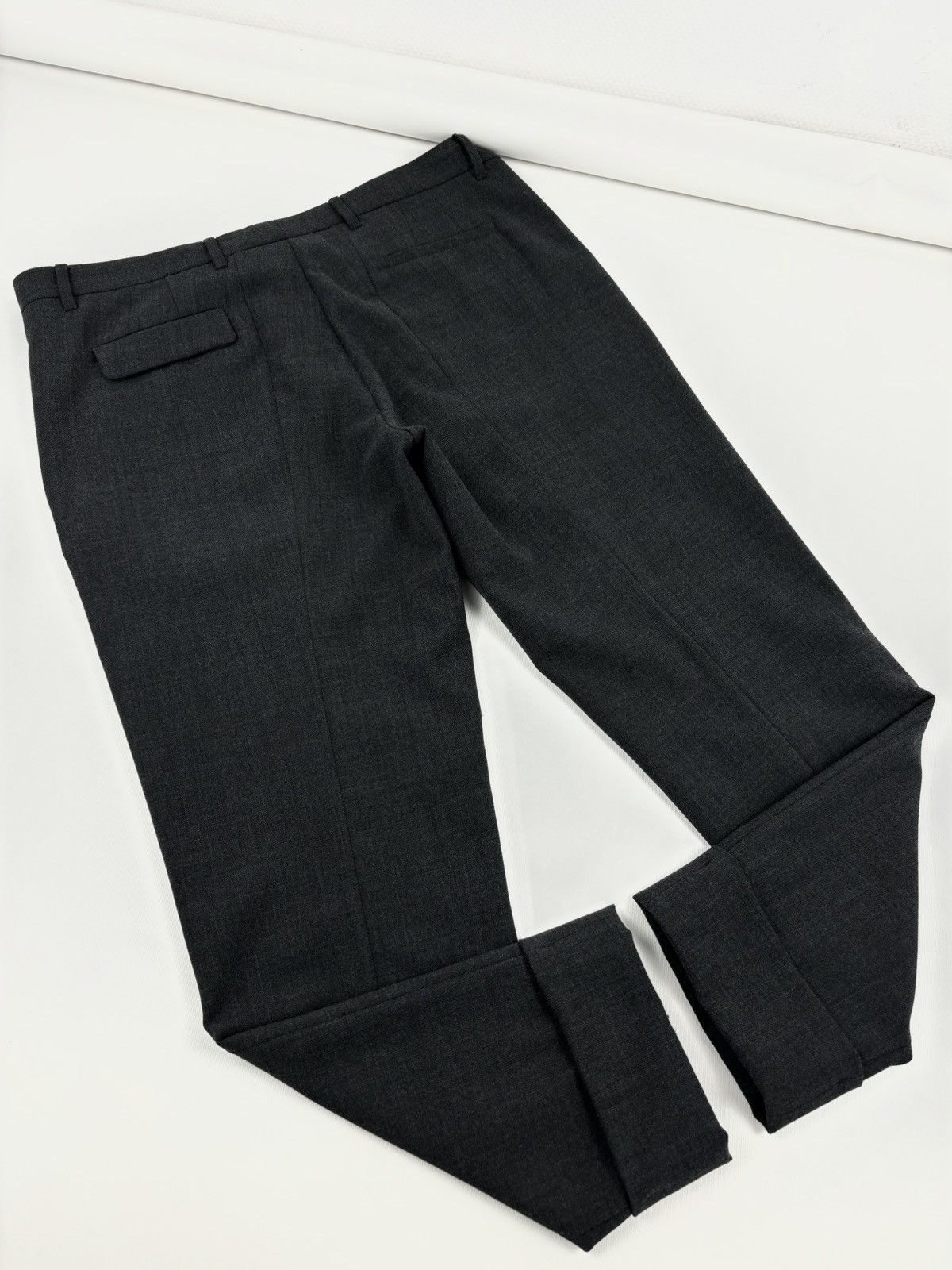 Balenciaga × Marni Unisex Commessa Wool Italy Classic Grey Pants Pocket Tapered Trousers 44 Size 30" / US 8 / IT 44 - 7 Thumbnail