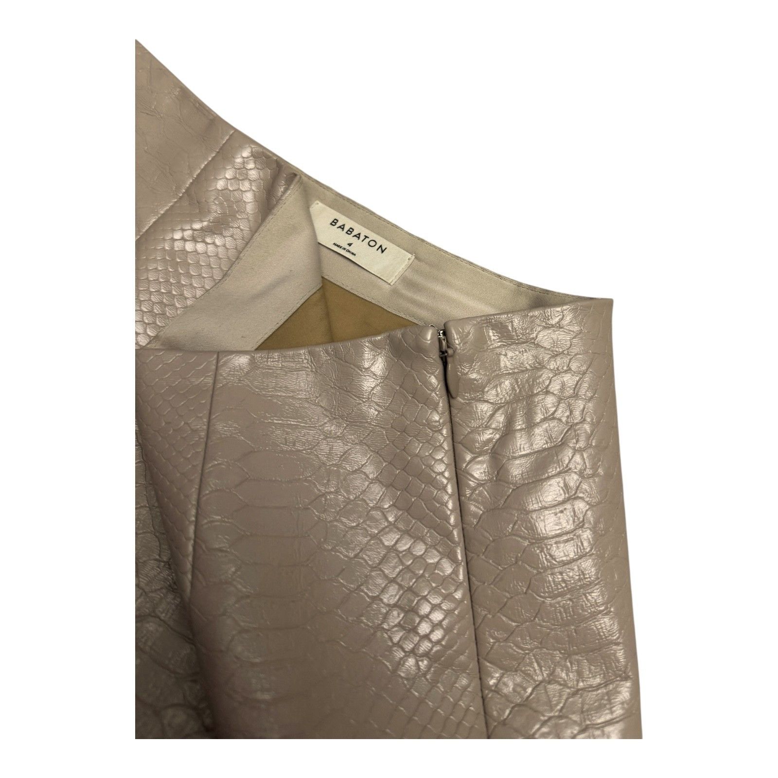 Aritzia BABATON ARITZIA Faux Leather Snake Skin Mini Skirt 4 Size 27" / US 4 / IT 40 - 5 Thumbnail