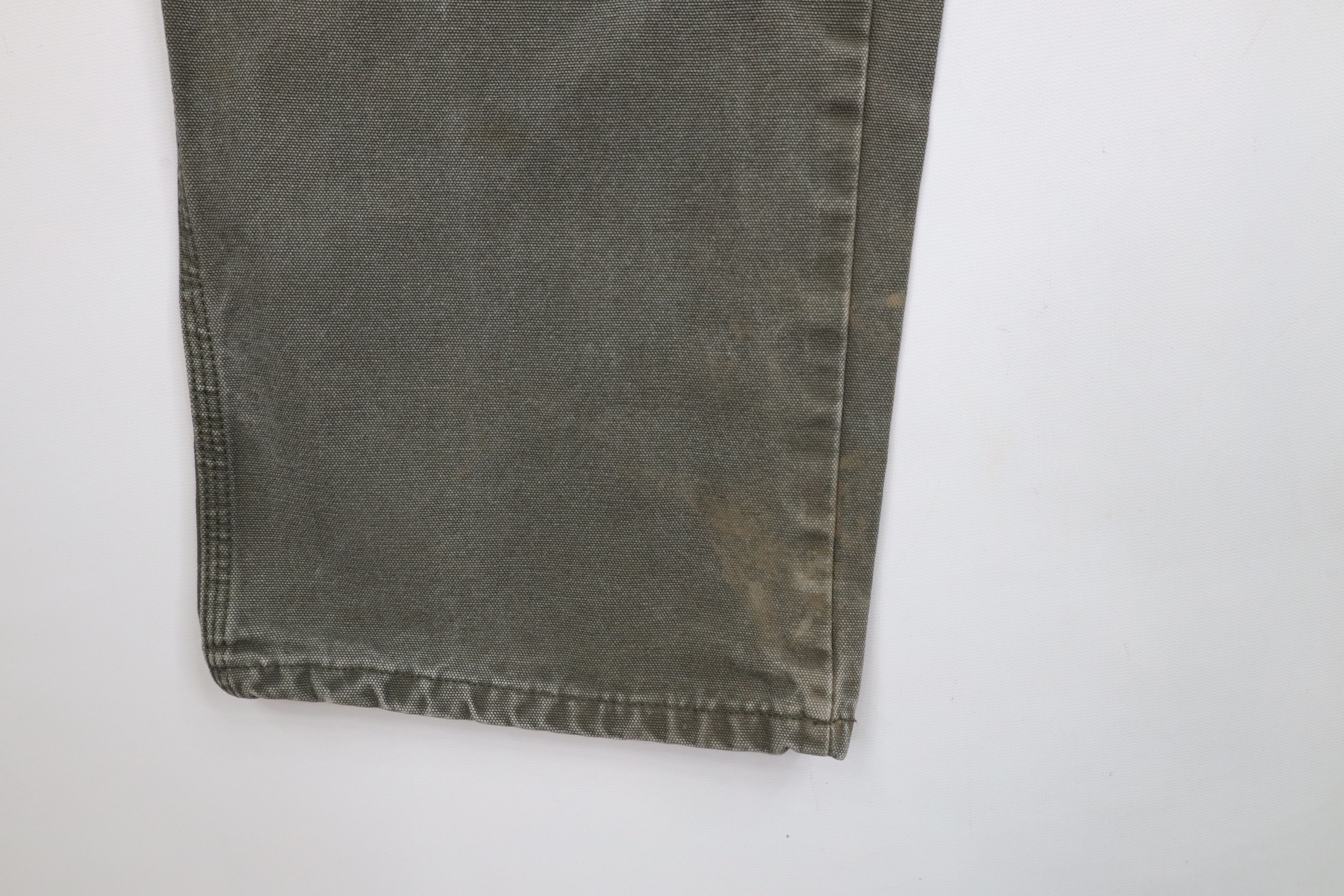 Dickies × Vintage Vintage 90s Dickies Out Wide Leg Canvas Dungaree Pants Green Size US 42 / EU 58 - 6 Thumbnail