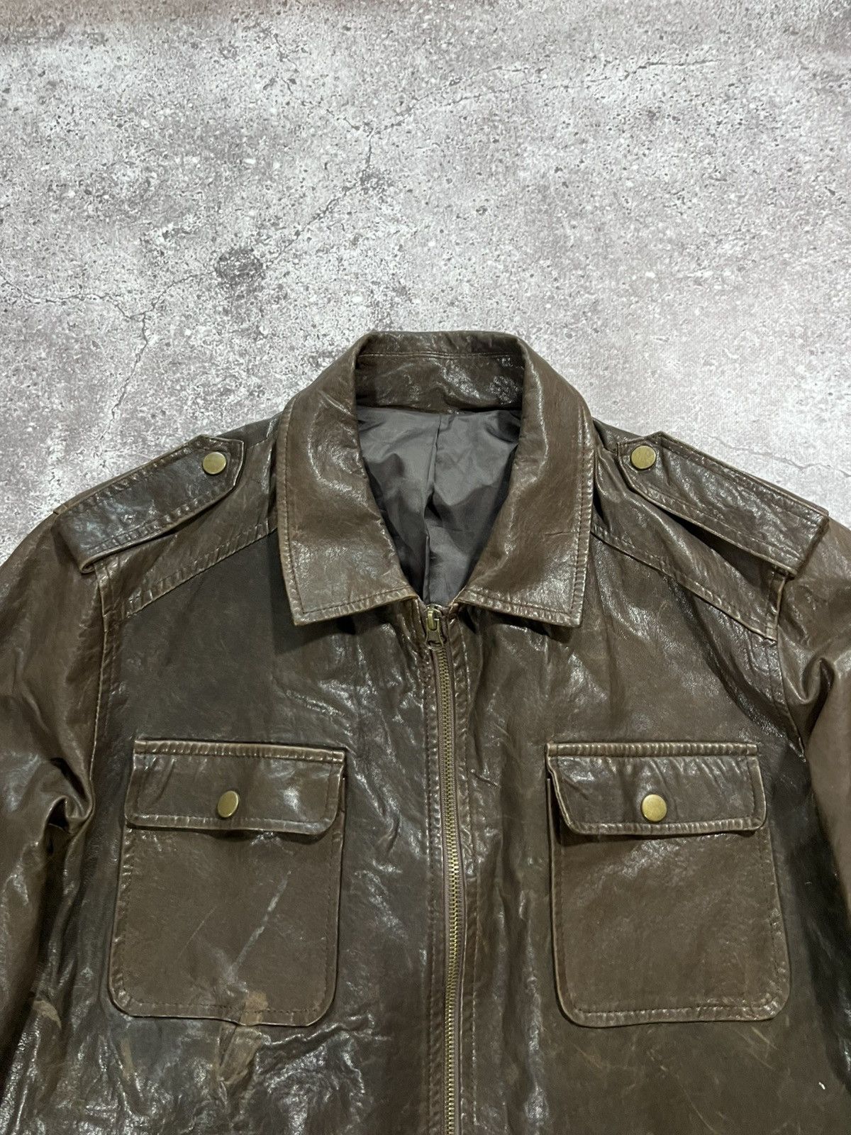 Japanese Brand Vintage Japanese Archival Leather Jacket Opium Style Y2k Size US M / EU 48-50 / 2 - 3 Thumbnail